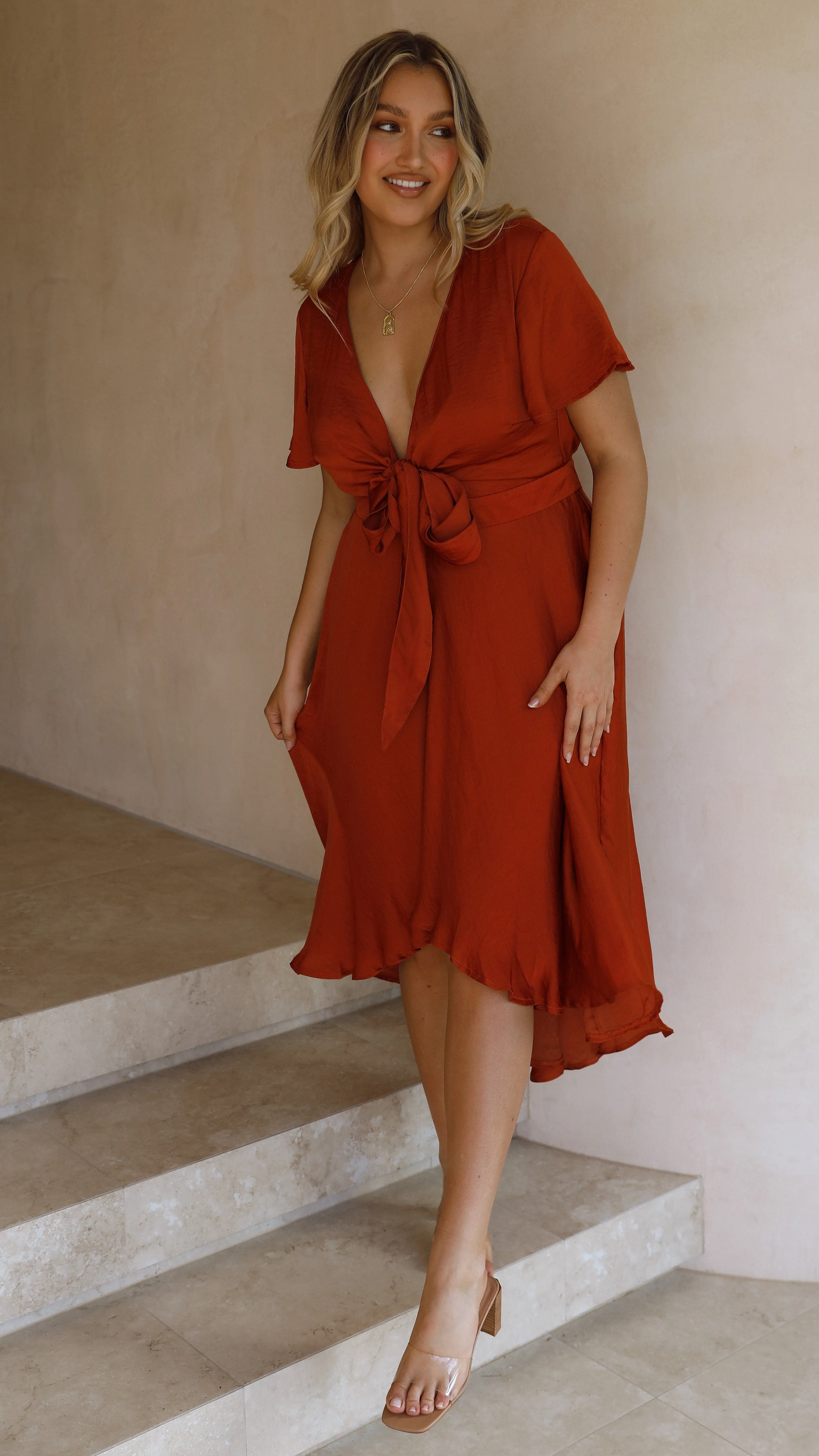 Sunny Daze Dress - Rust Billy J