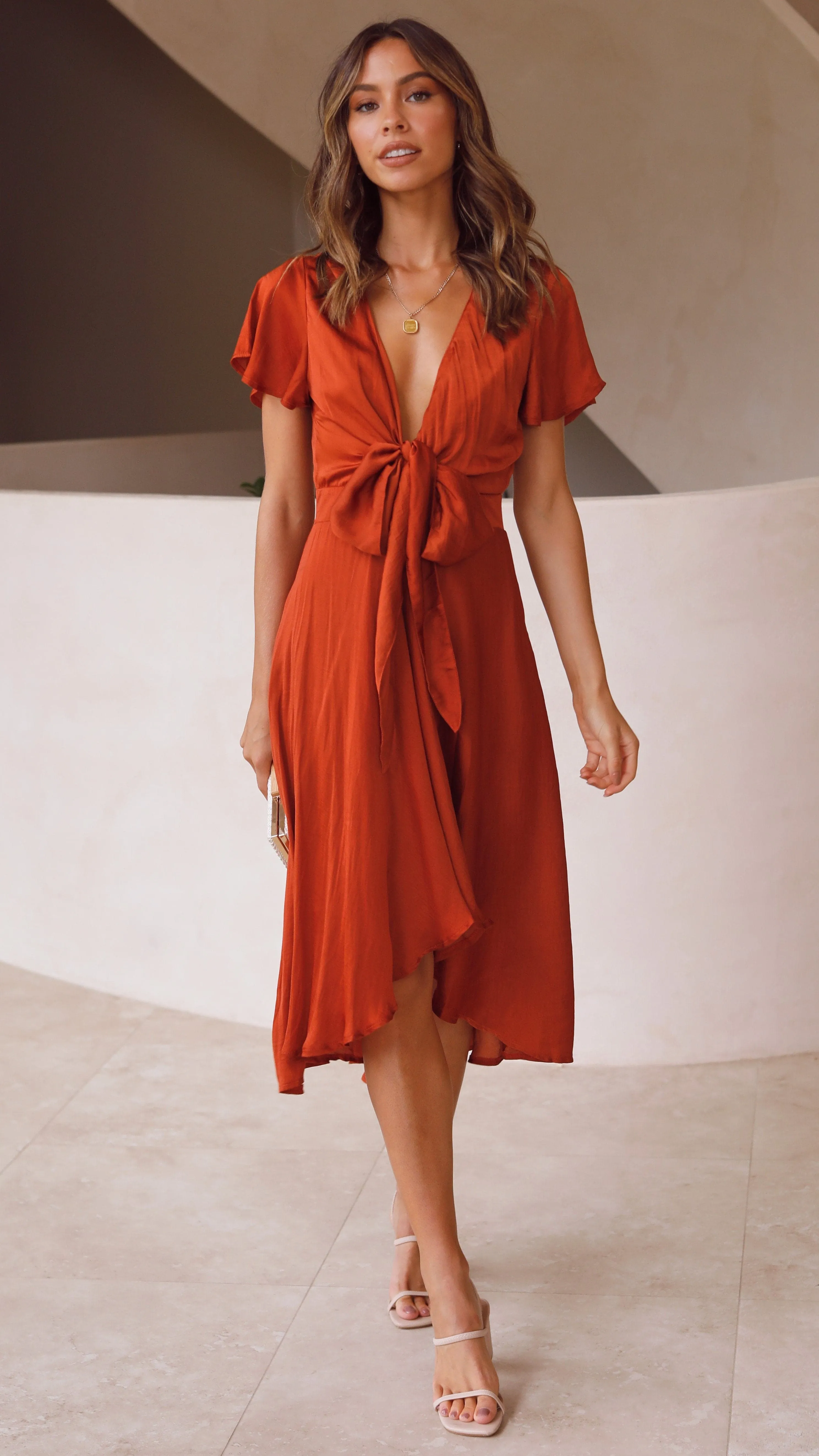 Sunny Daze Dress - Rust Billy J