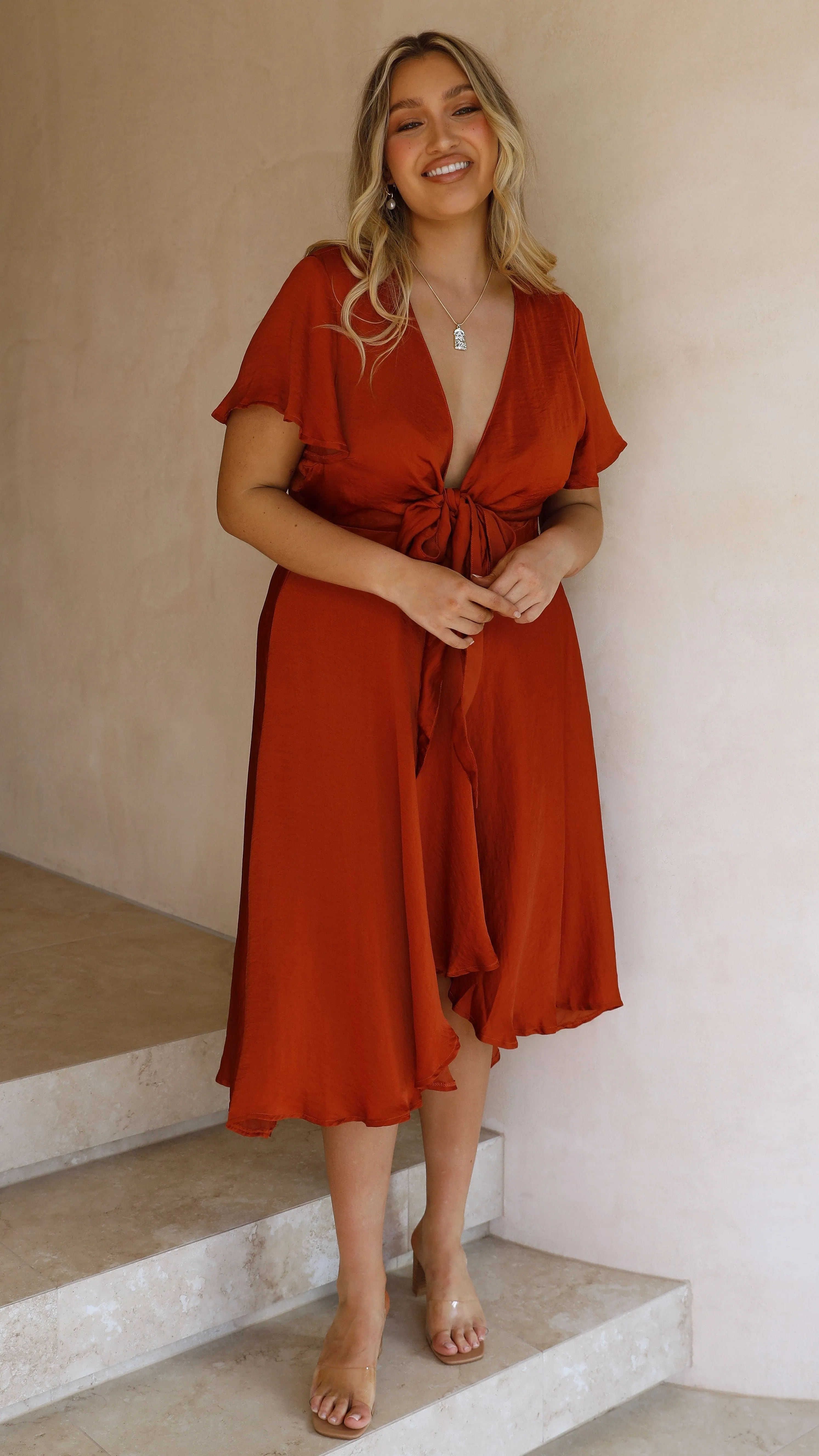 Sunny Daze Dress - Rust Billy J