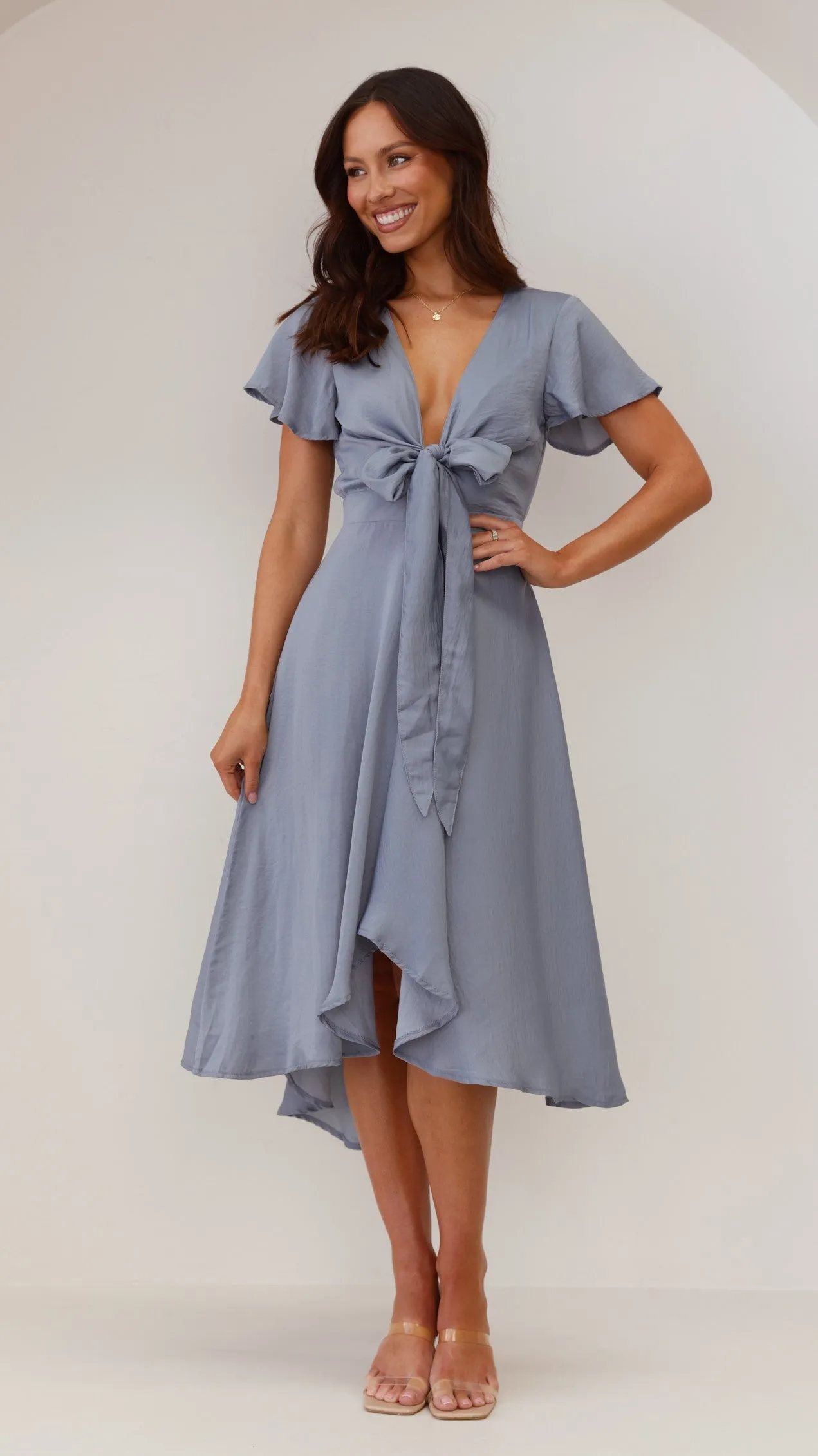 Sunny Daze Dress - Steel Blue Billy J