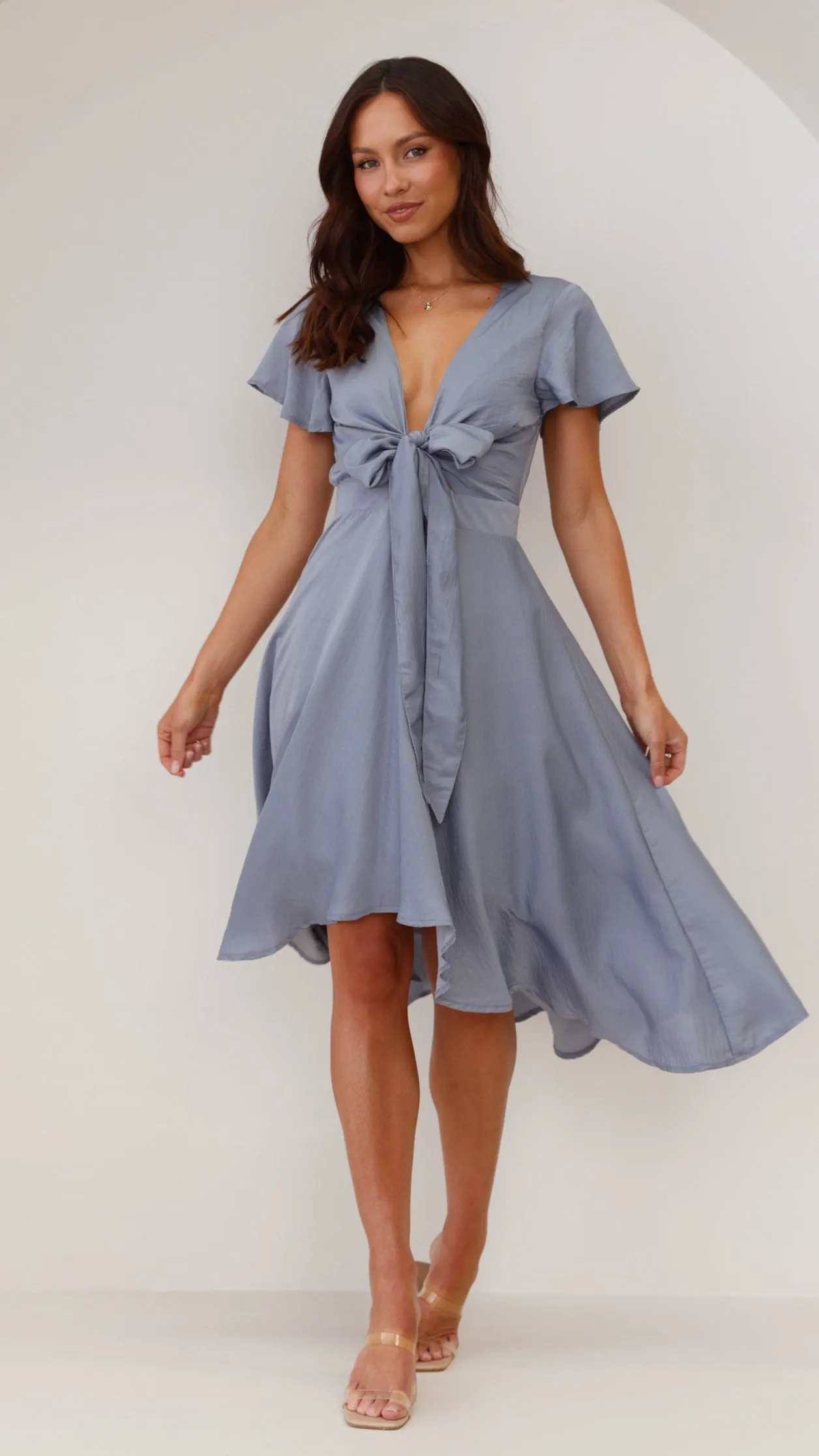 Sunny Daze Dress - Steel Blue Billy J