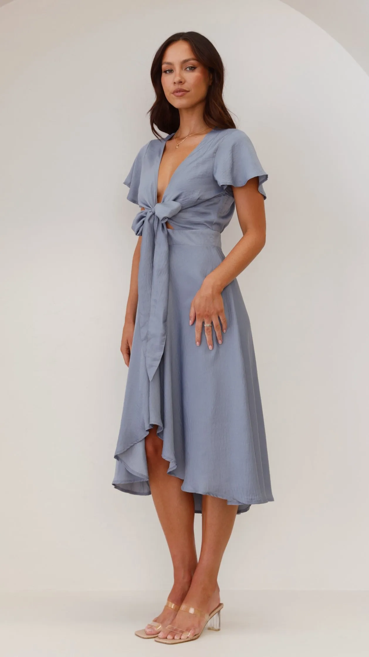 Sunny Daze Dress - Steel Blue Billy J