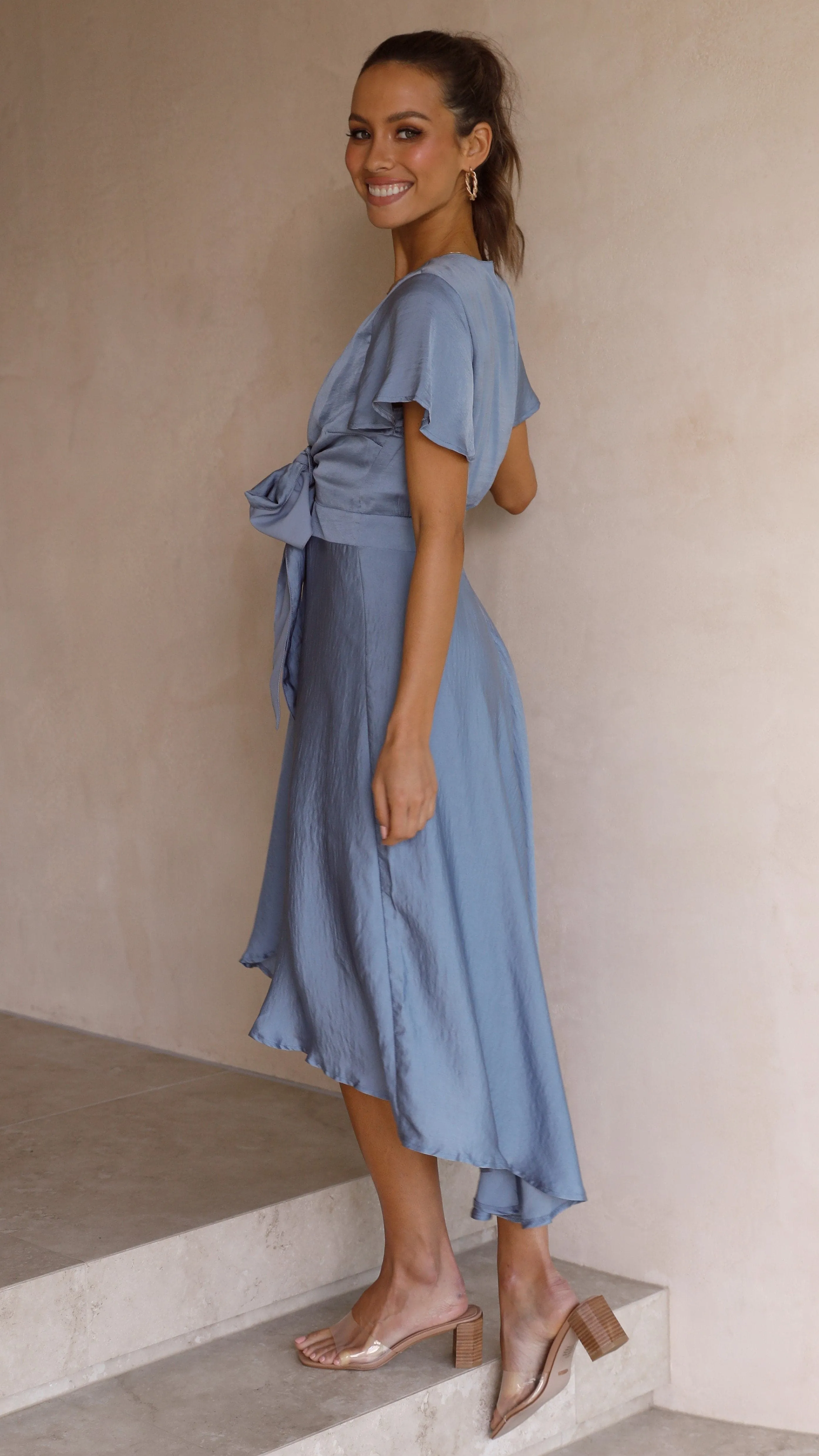 Sunny Daze Dress - Steel Blue Billy J