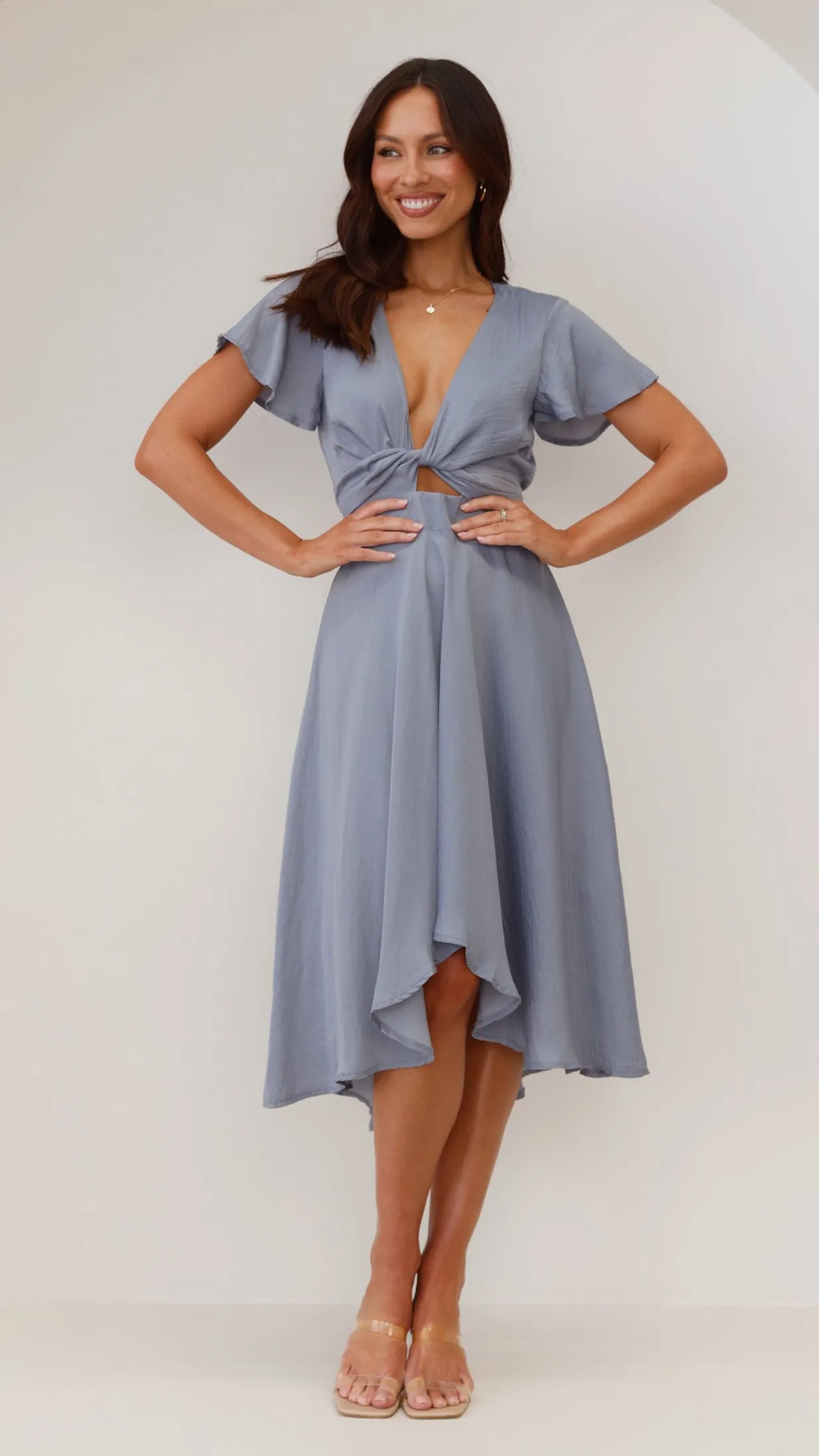 Sunny Daze Dress - Steel Blue Billy J