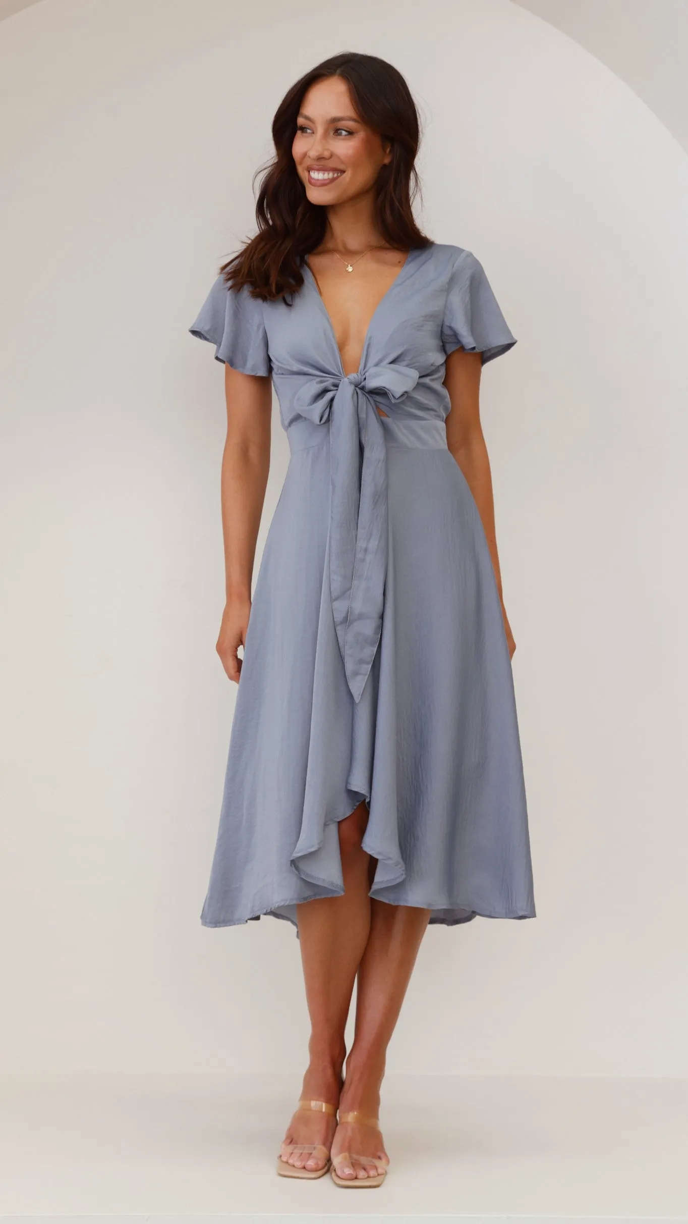 Sunny Daze Dress - Steel Blue Billy J