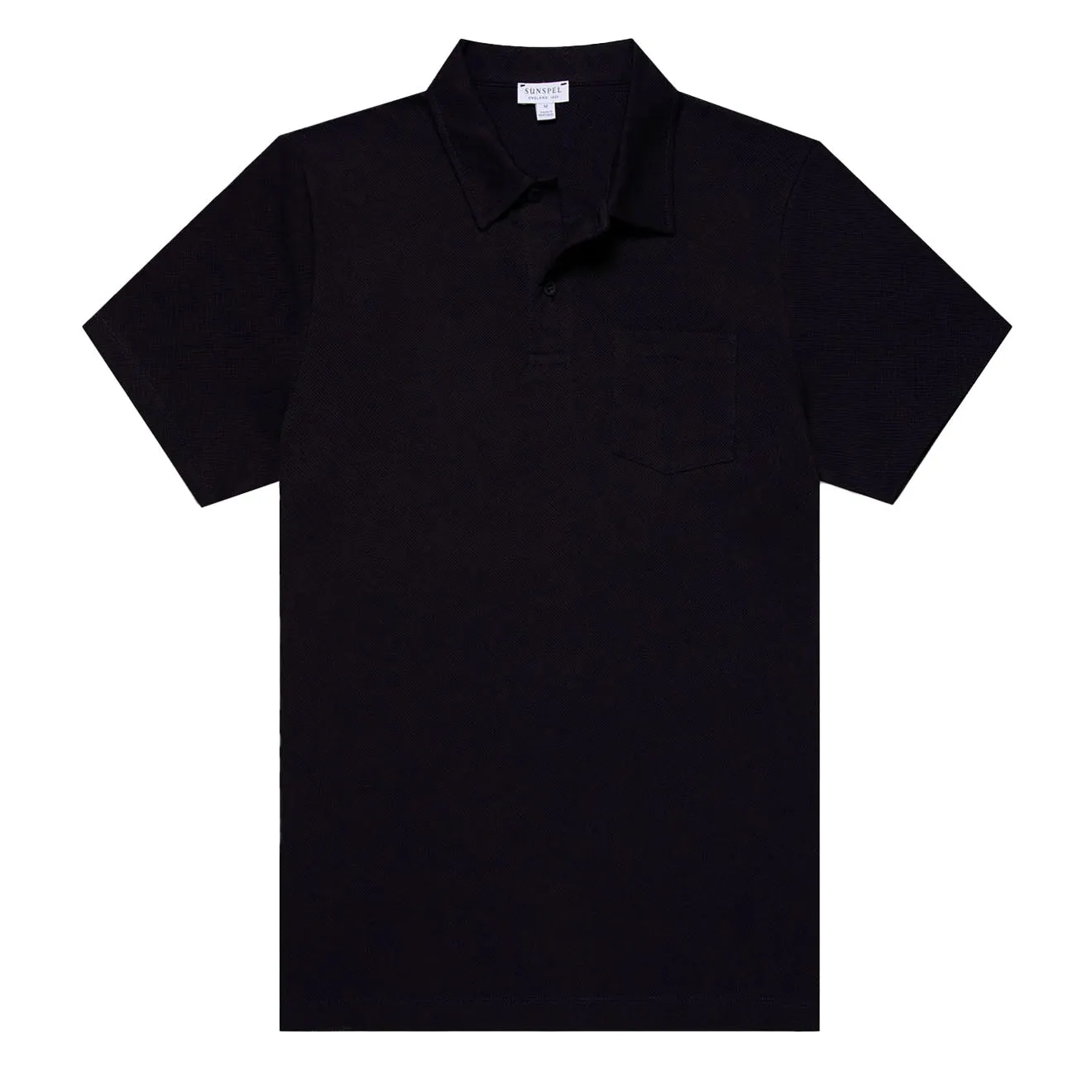 Sunspel Riviera Polo Shirt Midnight Navy