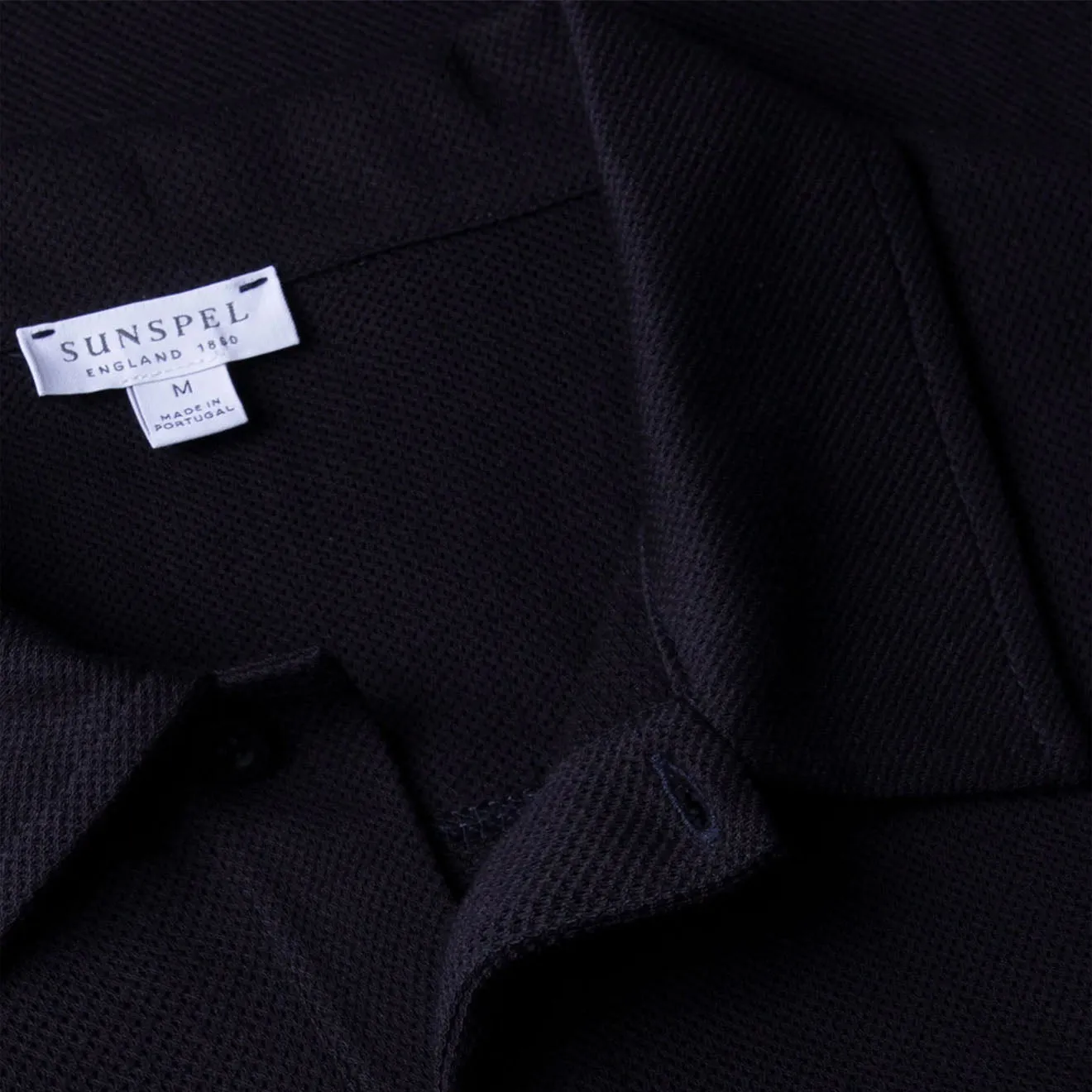 Sunspel Riviera Polo Shirt Midnight Navy