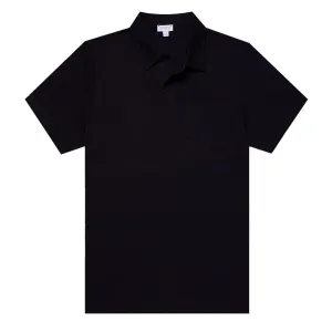 Sunspel Riviera Polo Shirt Midnight Navy