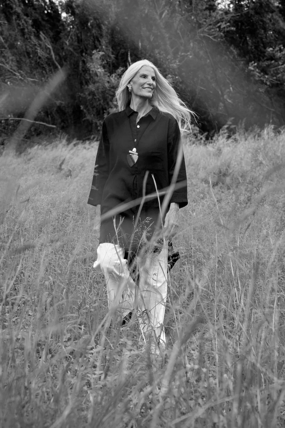 Tess Tunic Shirt Dress in Onyx Adrift