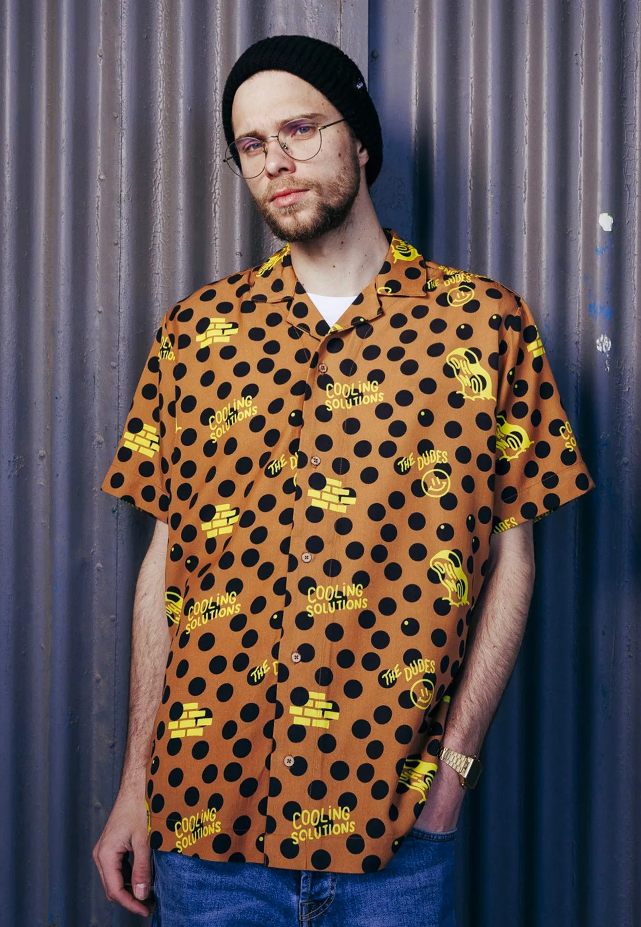 The Dudes - Polkadoods Hawaiian Orange - Shirt