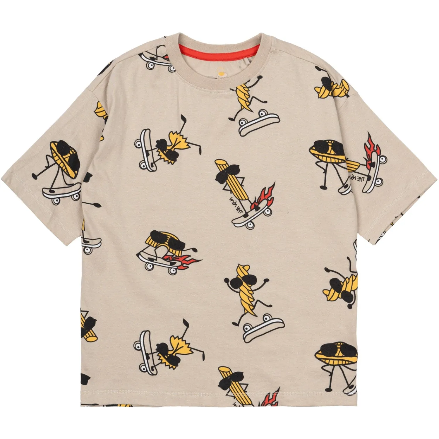 The New Feather Gray AOP Narfalle Oversize T-Shirt