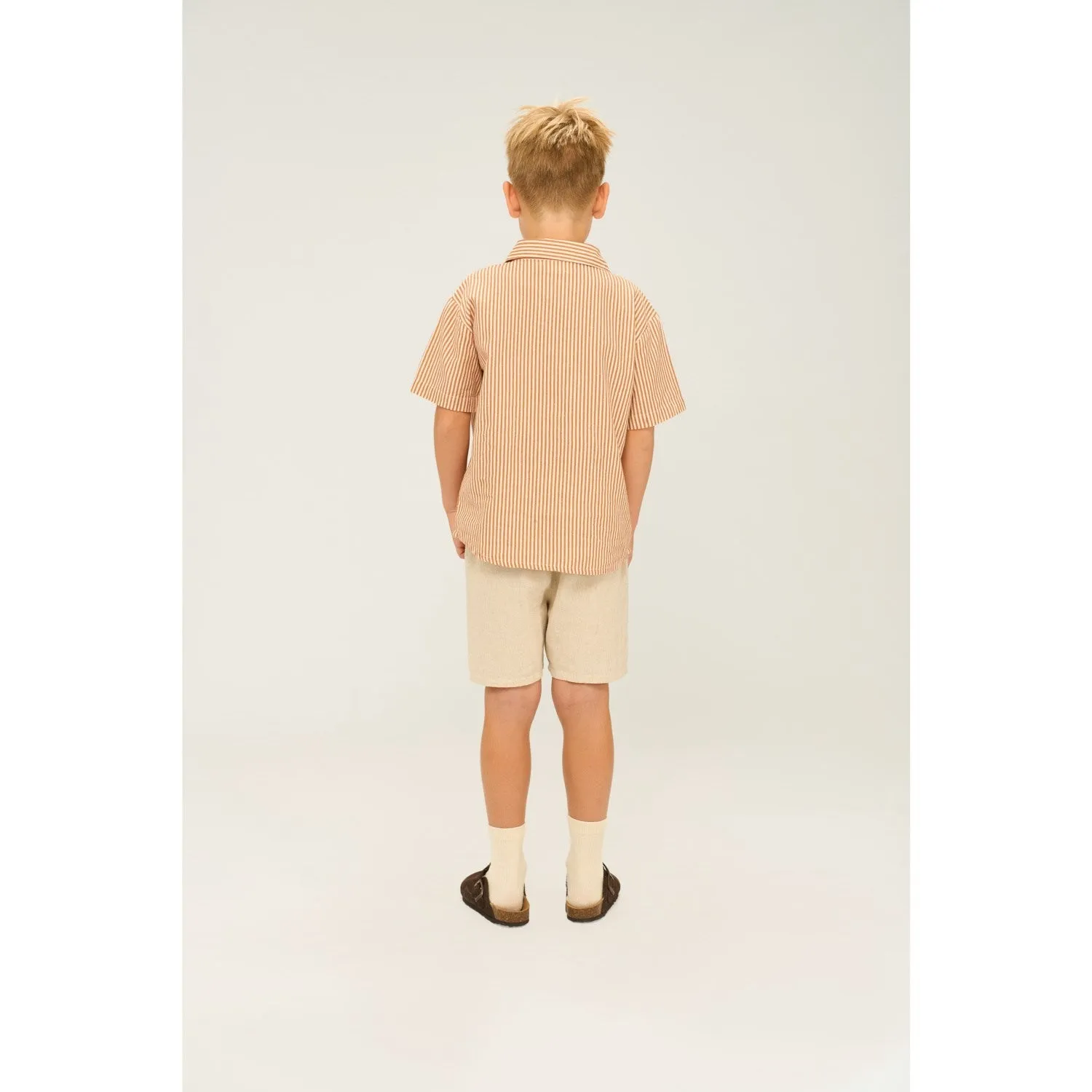 The New Indian Tan Striped Ollie Shirt