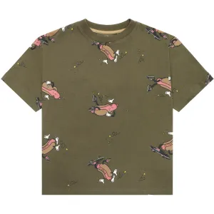 The New Ivy Green Hot Dundefined AOP Lex OS T-Shirt