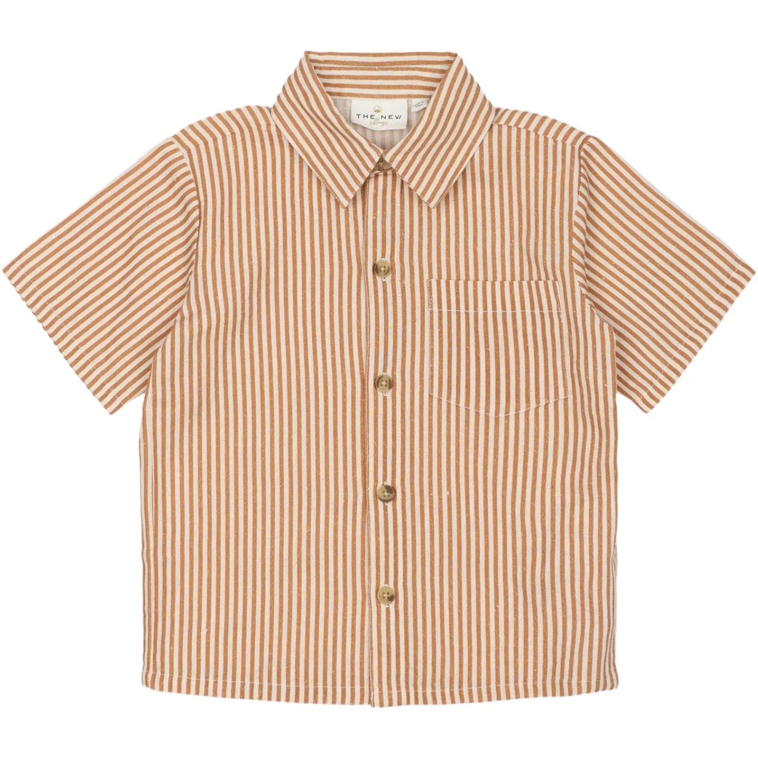 THE NEW Siblings Indian Tan Striped Opal Shirt