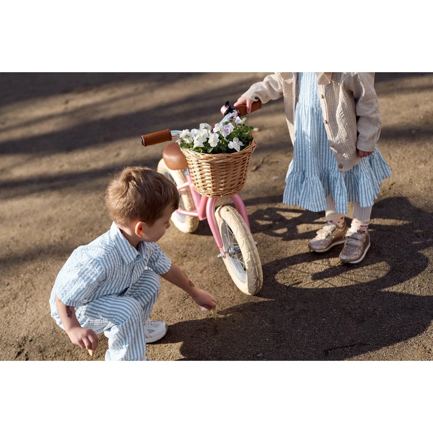 THE NEW Siblings X Luksusbaby Blue Fog Striped Ojo Shirt