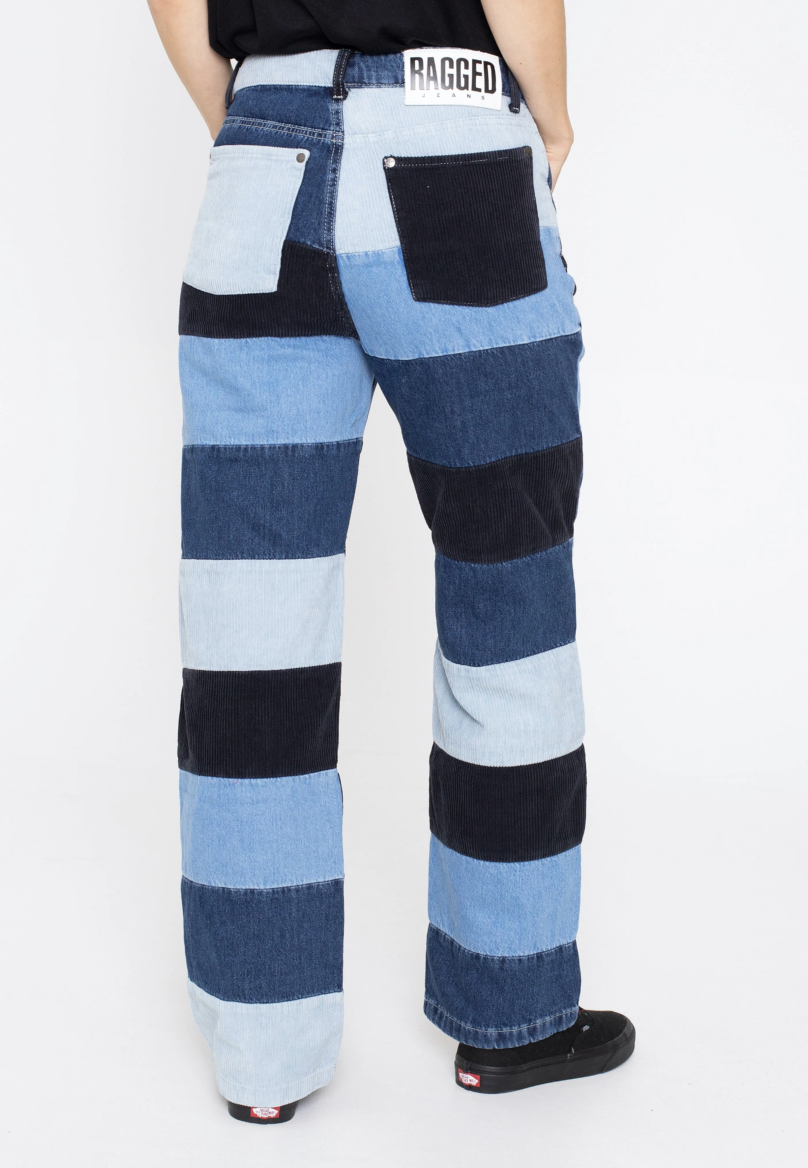 The Ragged Priest - Mixed Cord & Denim Dad Multi - Jeans
