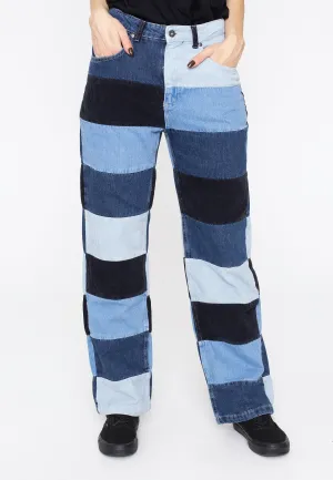 The Ragged Priest - Mixed Cord & Denim Dad Multi - Jeans