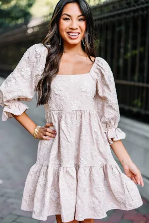 Think It Through Mocha Brown Babydoll Dress