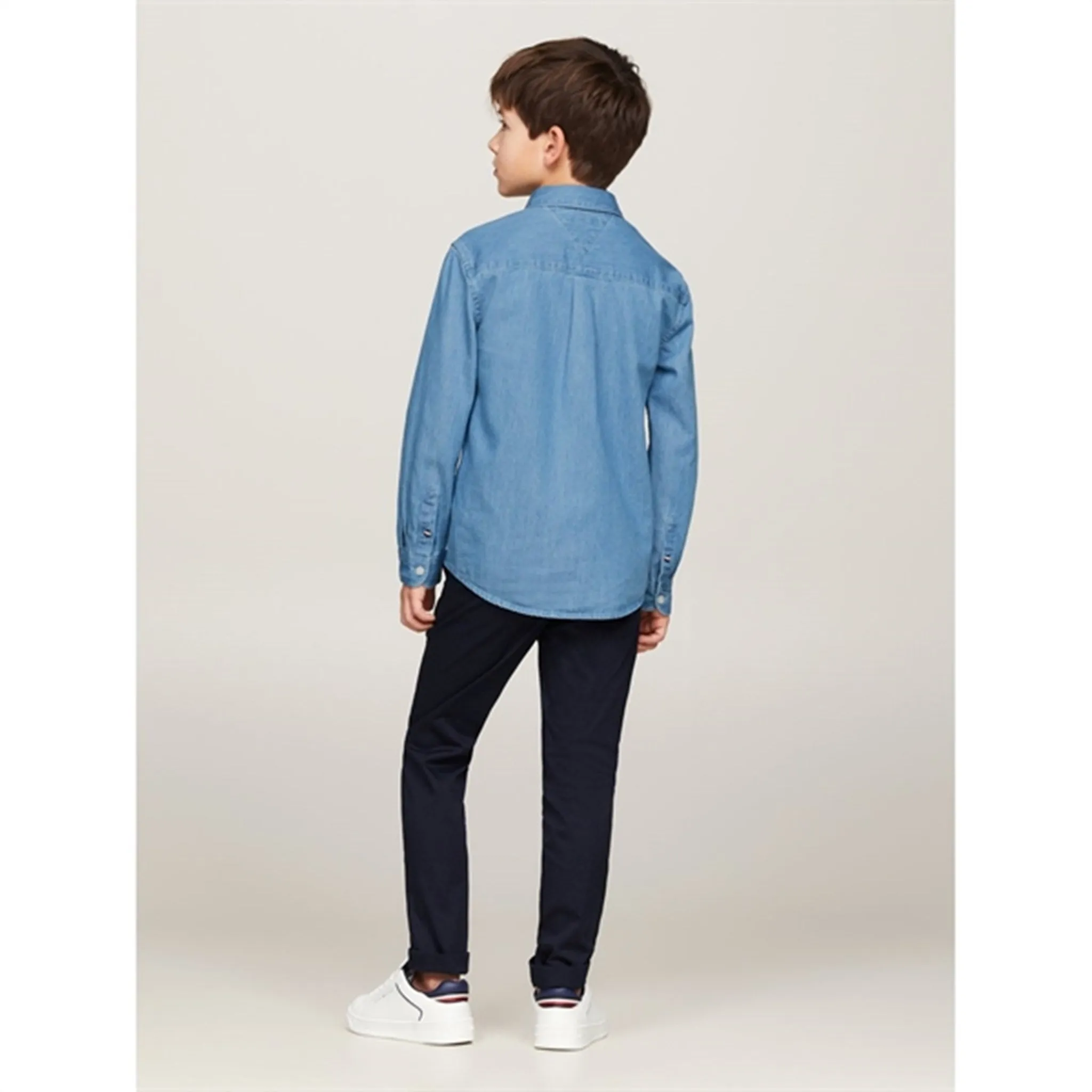 Tommy Hilfiger Denim Chambray Shirt Denim Light Wash