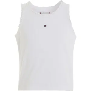 Tommy Hilfiger Essential Rib Lace Tank Top White