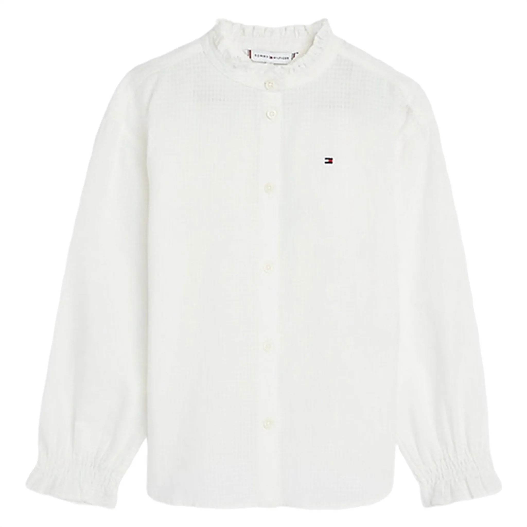 Tommy Hilfiger Grid Dobby Shirt Ancient White