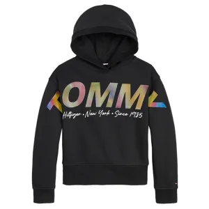 Tommy Hilfiger Multi Shine Print Hoodie Black