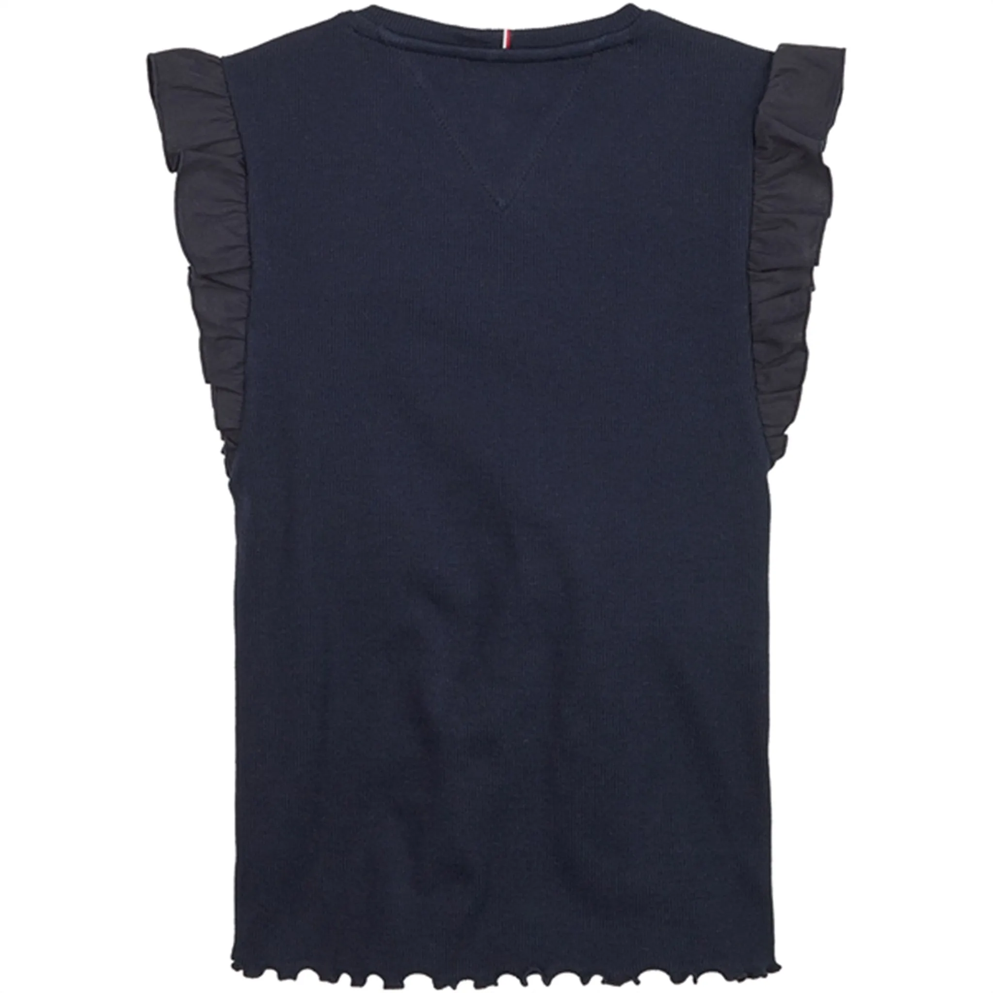 Tommy Hilfiger Ruffle Rib Tank Top Desert Sky