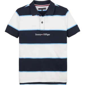 Tommy Hilfiger Rugby Stripe Polo T-shirt Desert Sky Stripes
