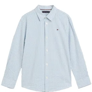 Tommy Hilfiger Seersucker Stripes Shirt Blue Spell Stripe