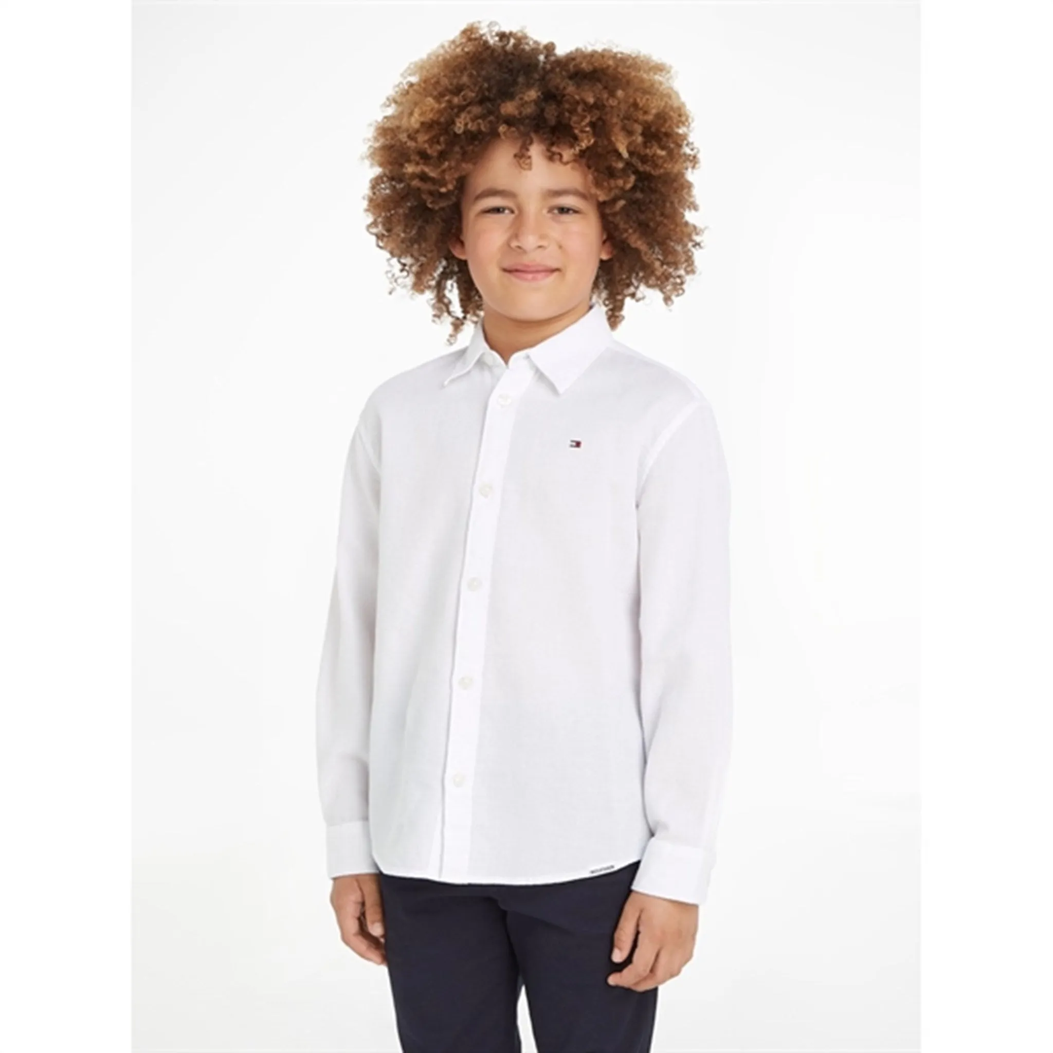 Tommy Hilfiger Solid Waffle Shirt White