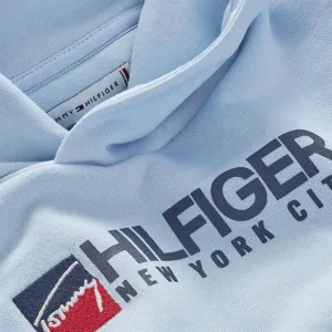 Tommy Hilfiger U Tommy Logo Hoodie Chambray Sky
