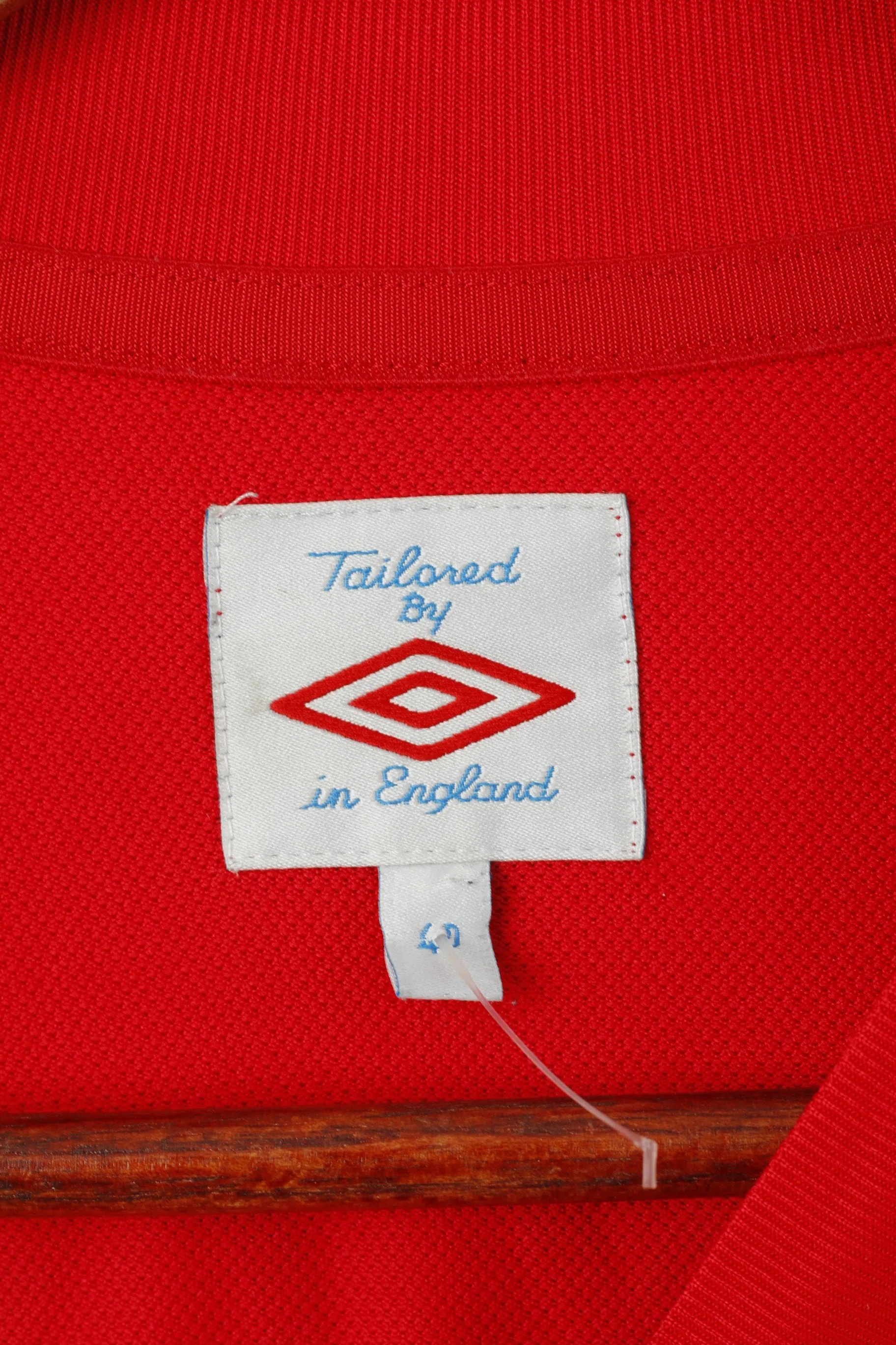 Umbro Men 40 M Shirt Red National England Team #10 Dixon Football Trikot jersey Top
