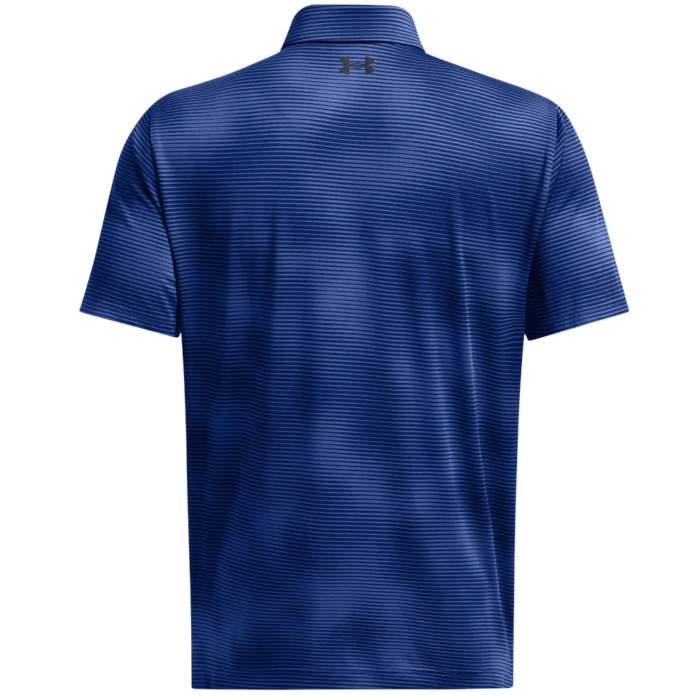 Under Armour Playoff 3.0 Printed Polo Shirt - Tech Blue/Black