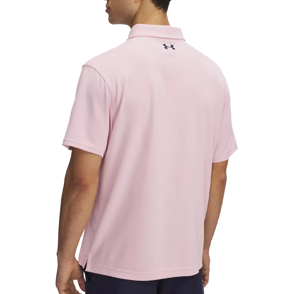 Under Armour T2G Pique Polo Shirt - Prime Pink/Midnight Navy