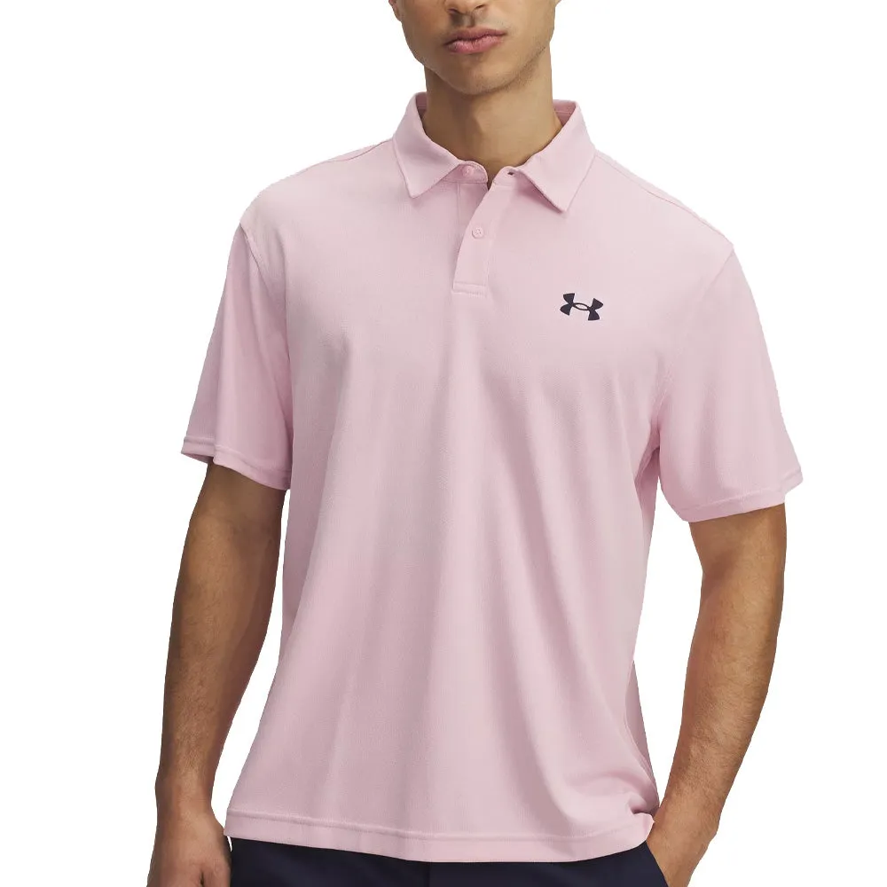 Under Armour T2G Pique Polo Shirt - Prime Pink/Midnight Navy