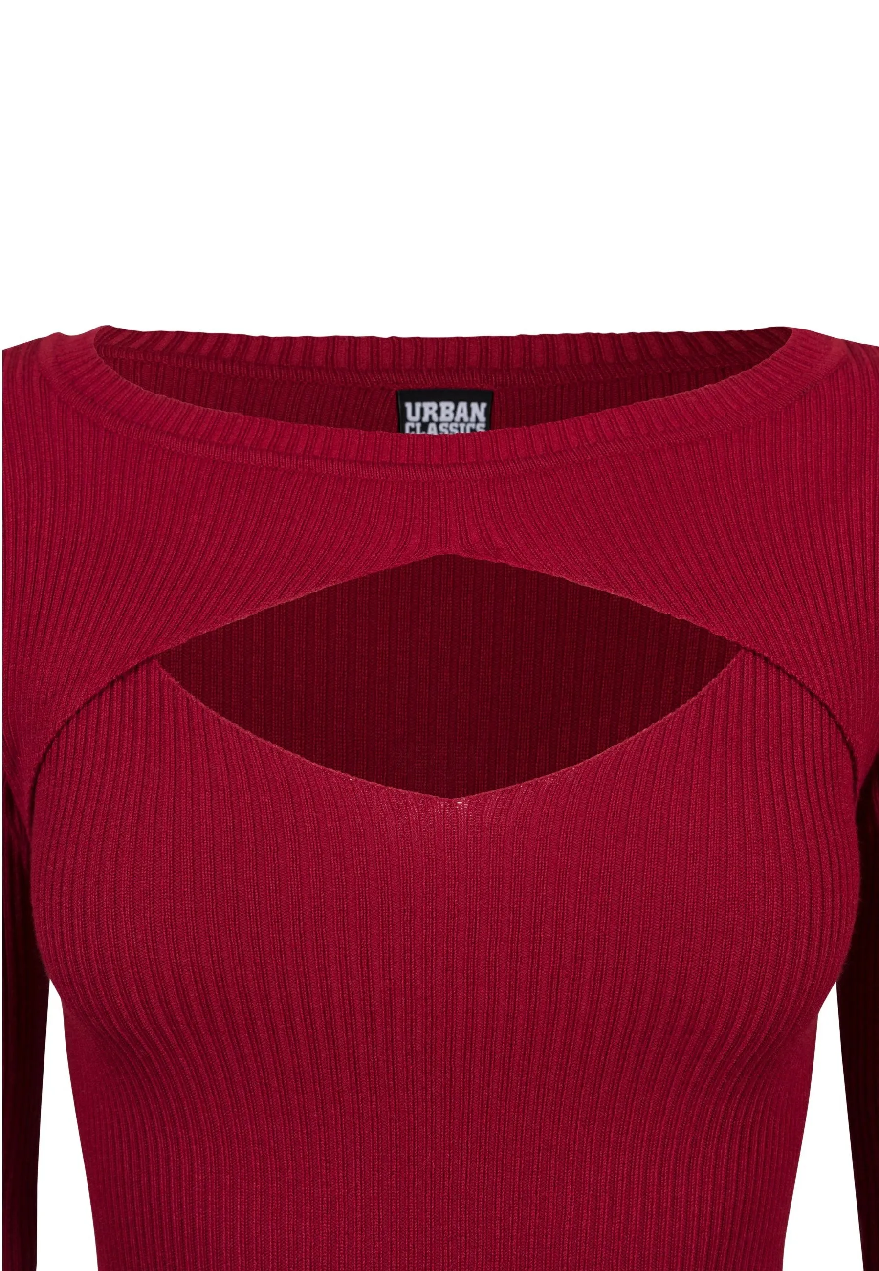Urban Classics - Ladies Cut Out Burgundy - Dress