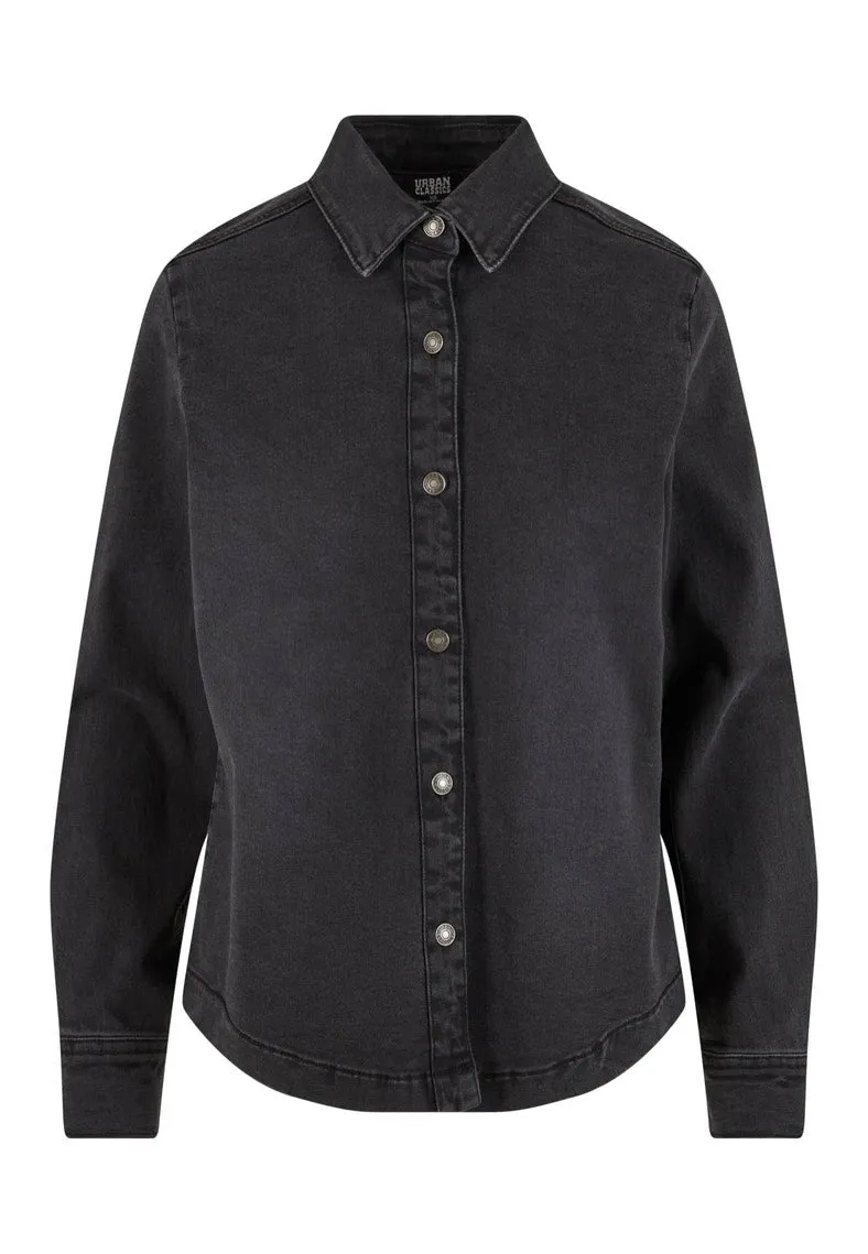 Urban Classics - Ladies Denim Black Washed - Shirt