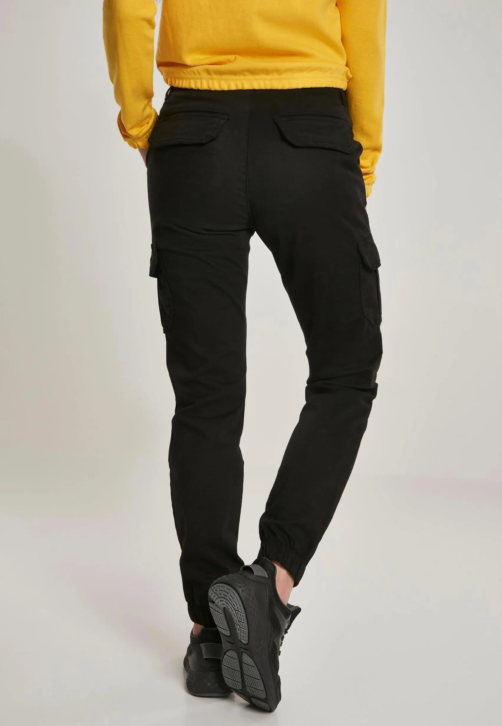 Urban Classics - Ladies High Waist Cargo Black - Pants