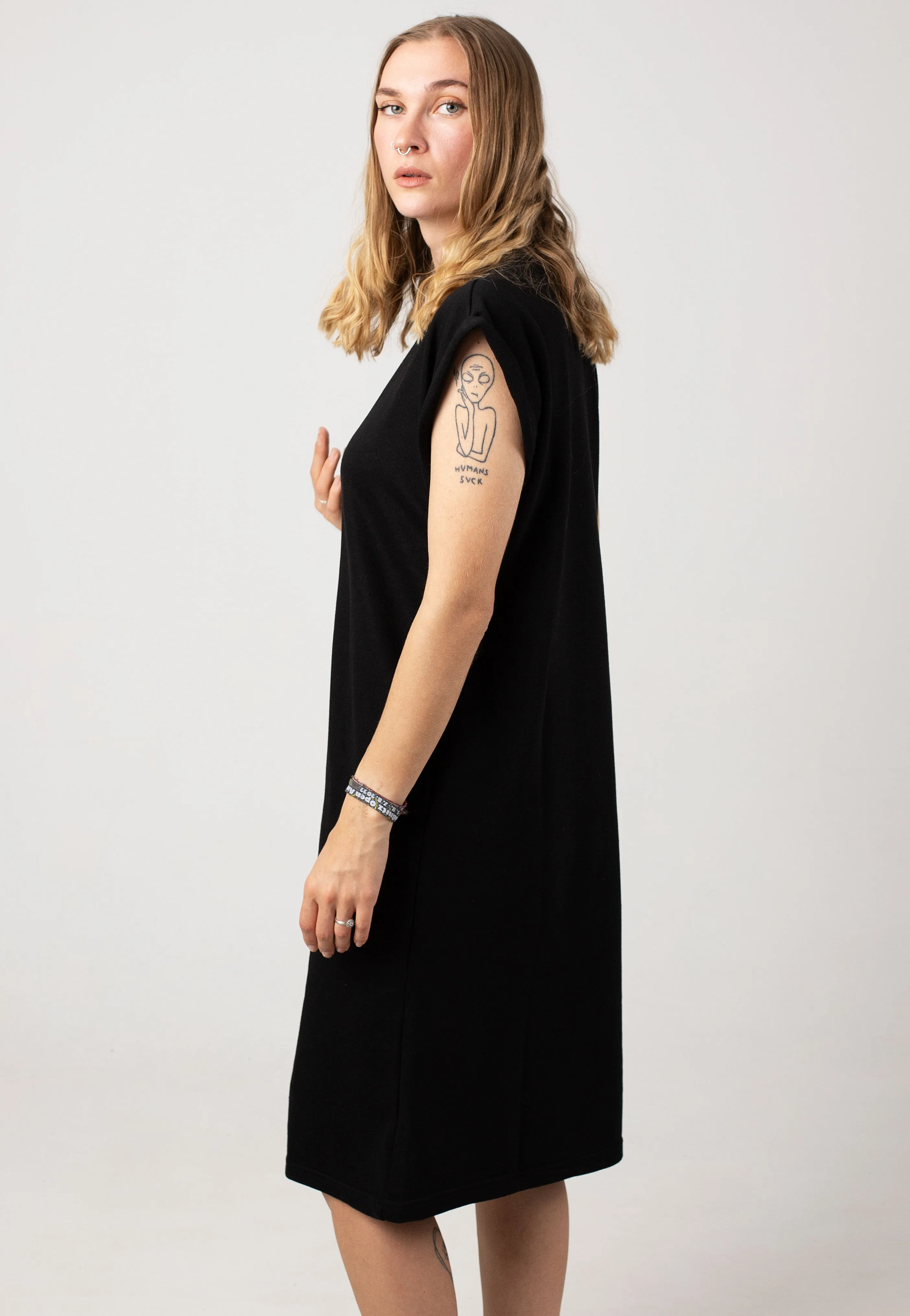 Urban Classics - Ladies Light Terry Black - Dress