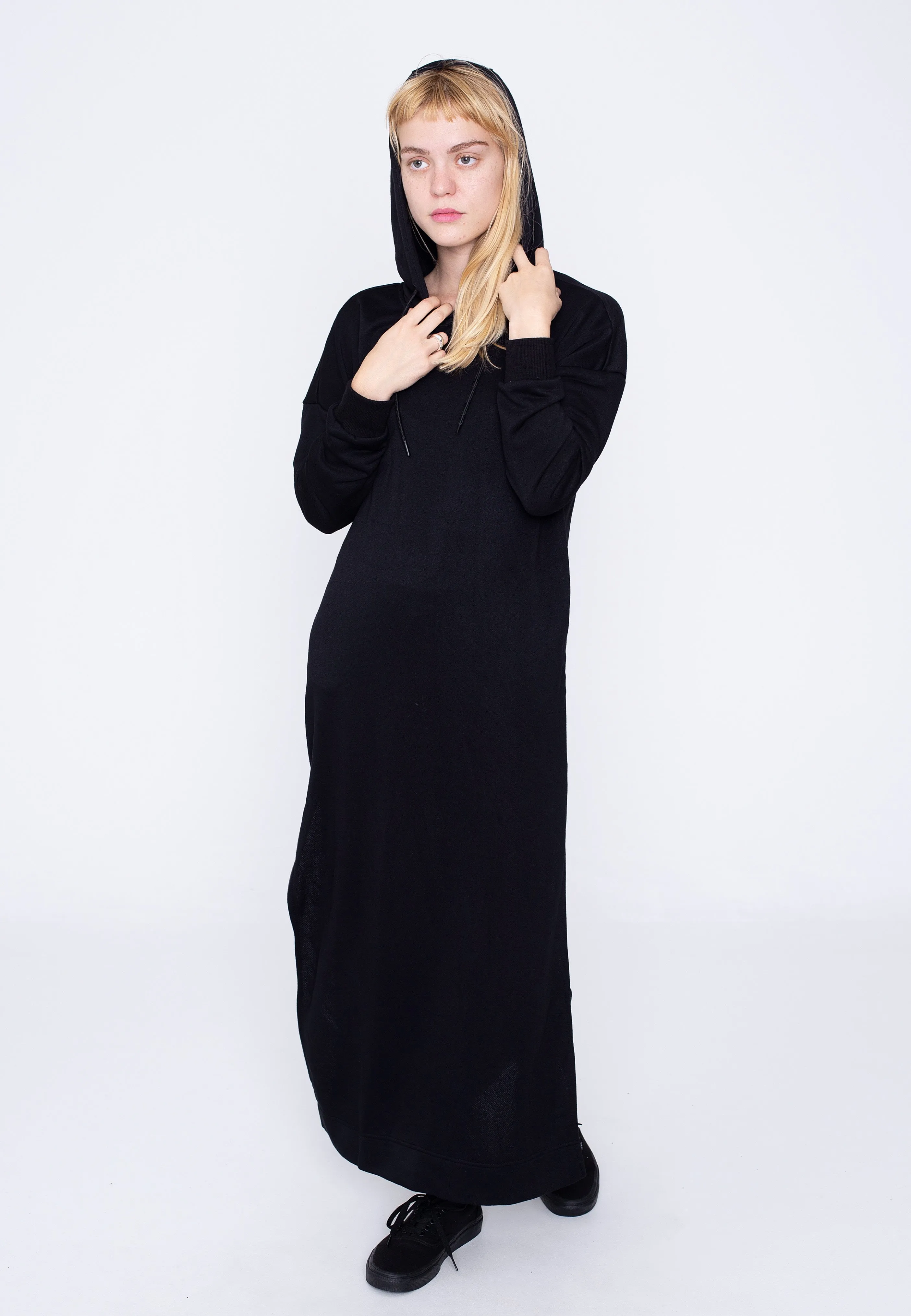 Urban Classics - Ladies Modal Terry Long Hoody Black - Dress