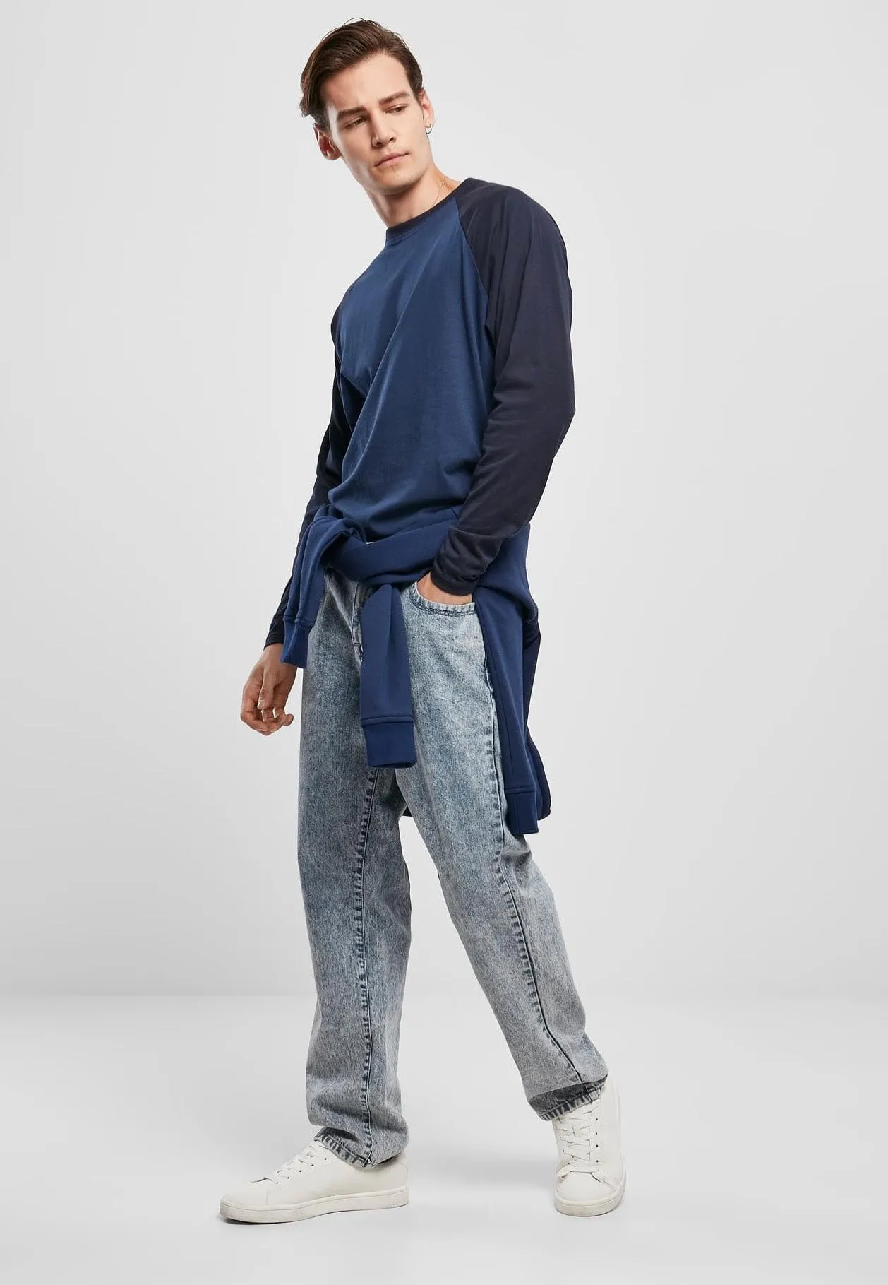 Urban Classics - Loose Fit Light Skyblue Acid Washed - Jeans