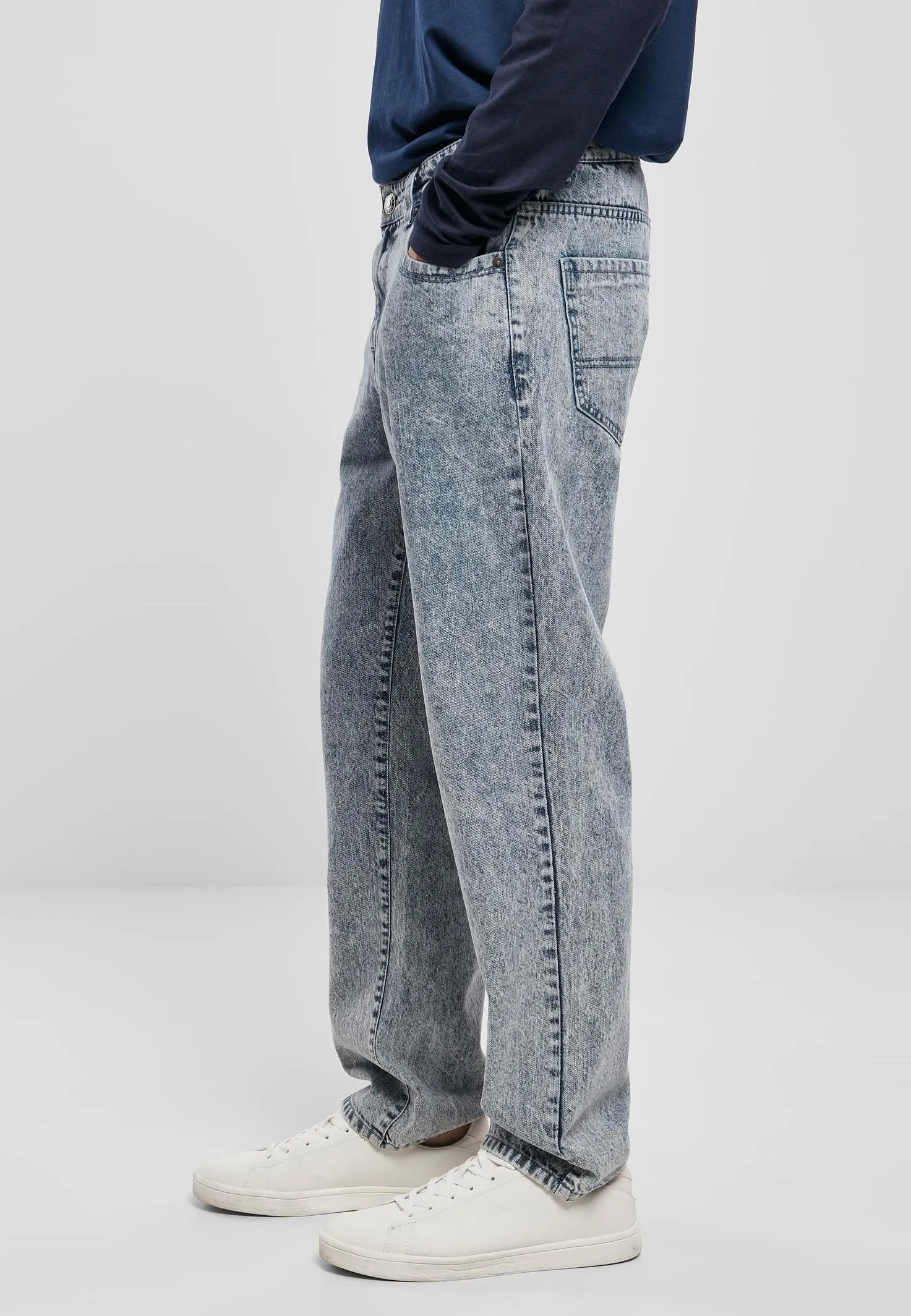 Urban Classics - Loose Fit Light Skyblue Acid Washed - Jeans