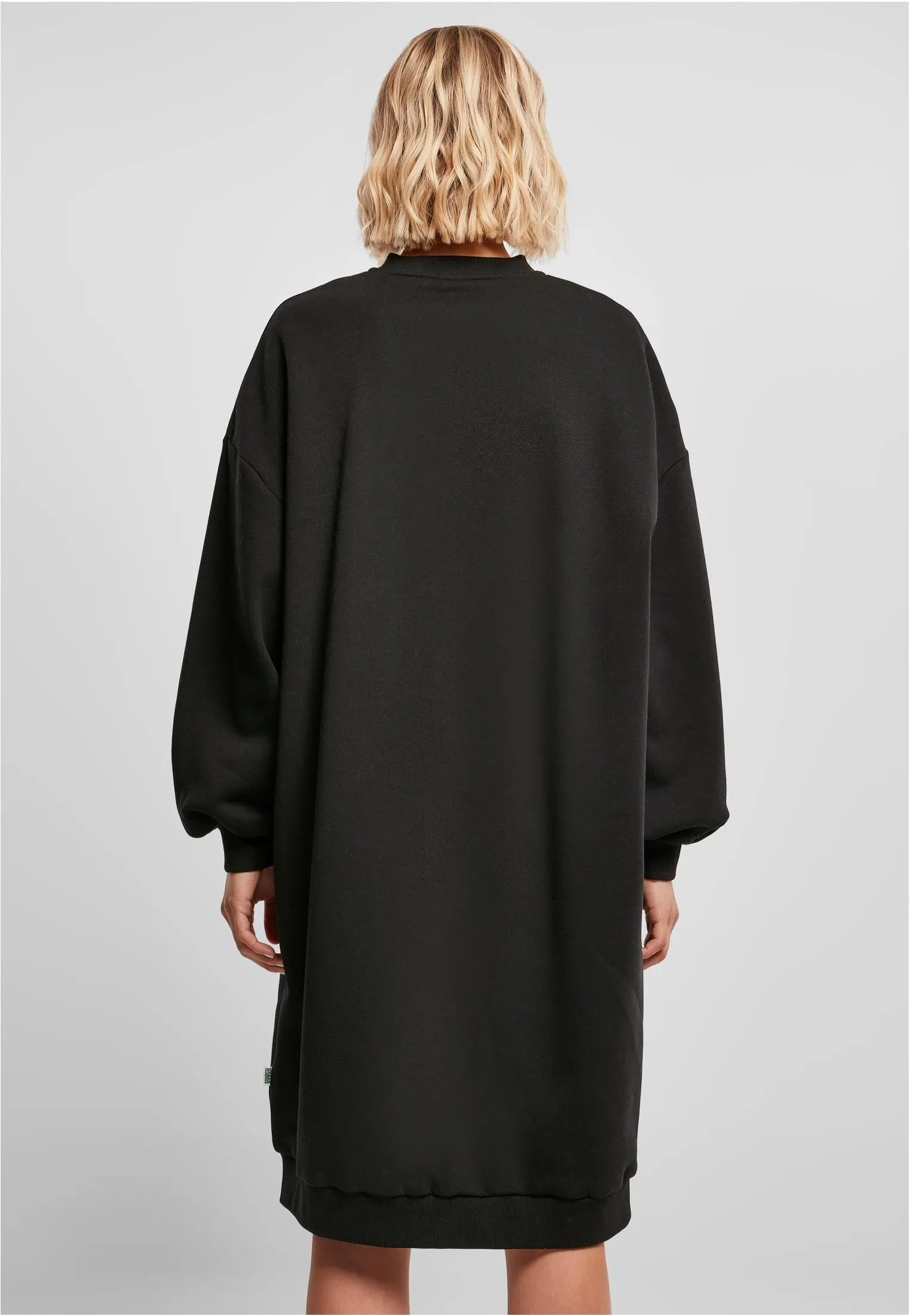 Urban Classics - Organic Oversized Midi Crewneck Black - Dress
