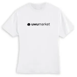 UwU Market Logo White T-Shirt