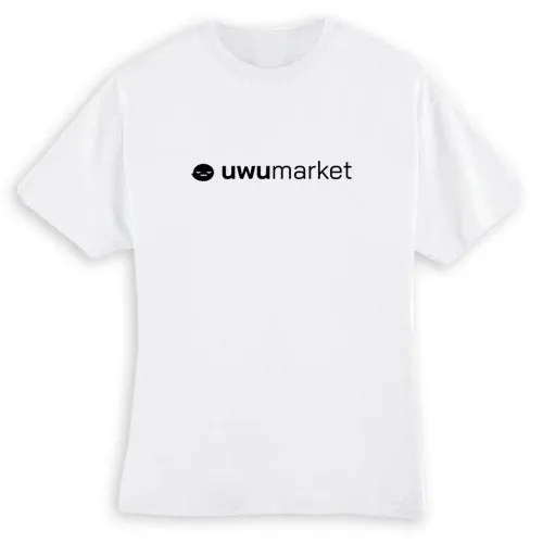 UwU Market Logo White T-Shirt