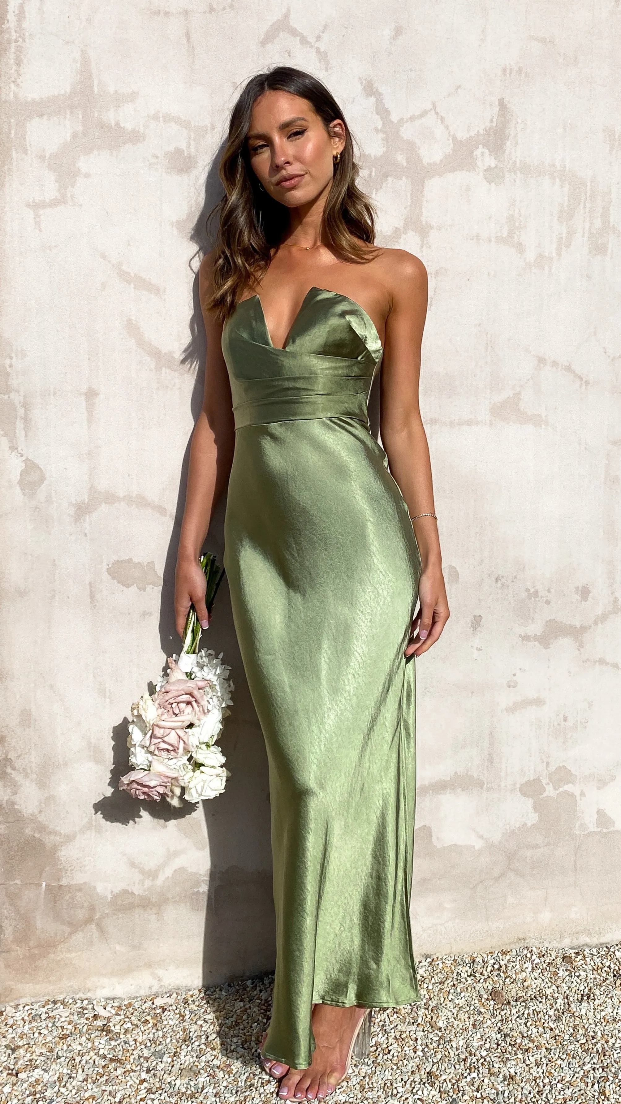 Valerie Maxi Dress - Olive Billy J