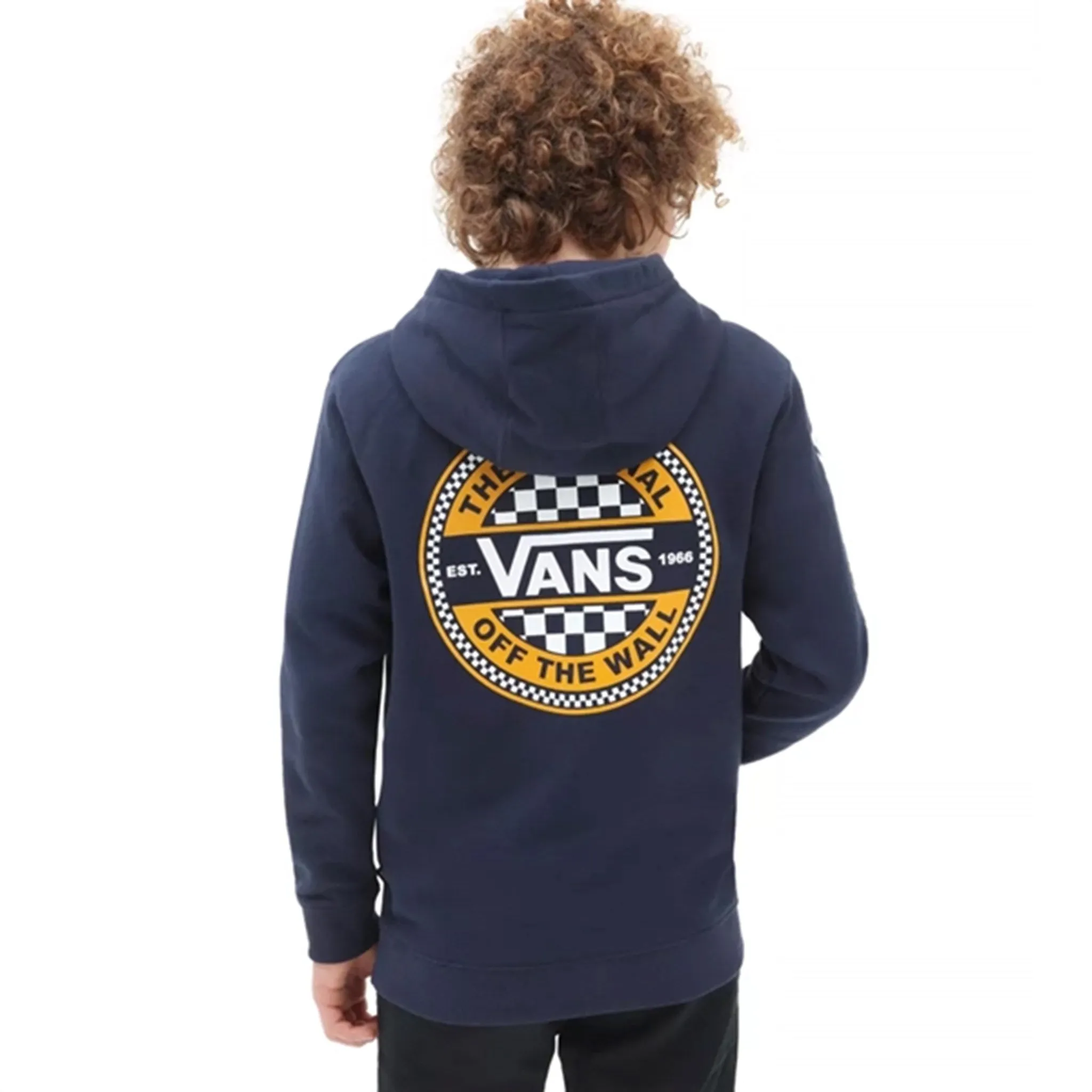 VANS Circled Checker Hoodie Dress Blues