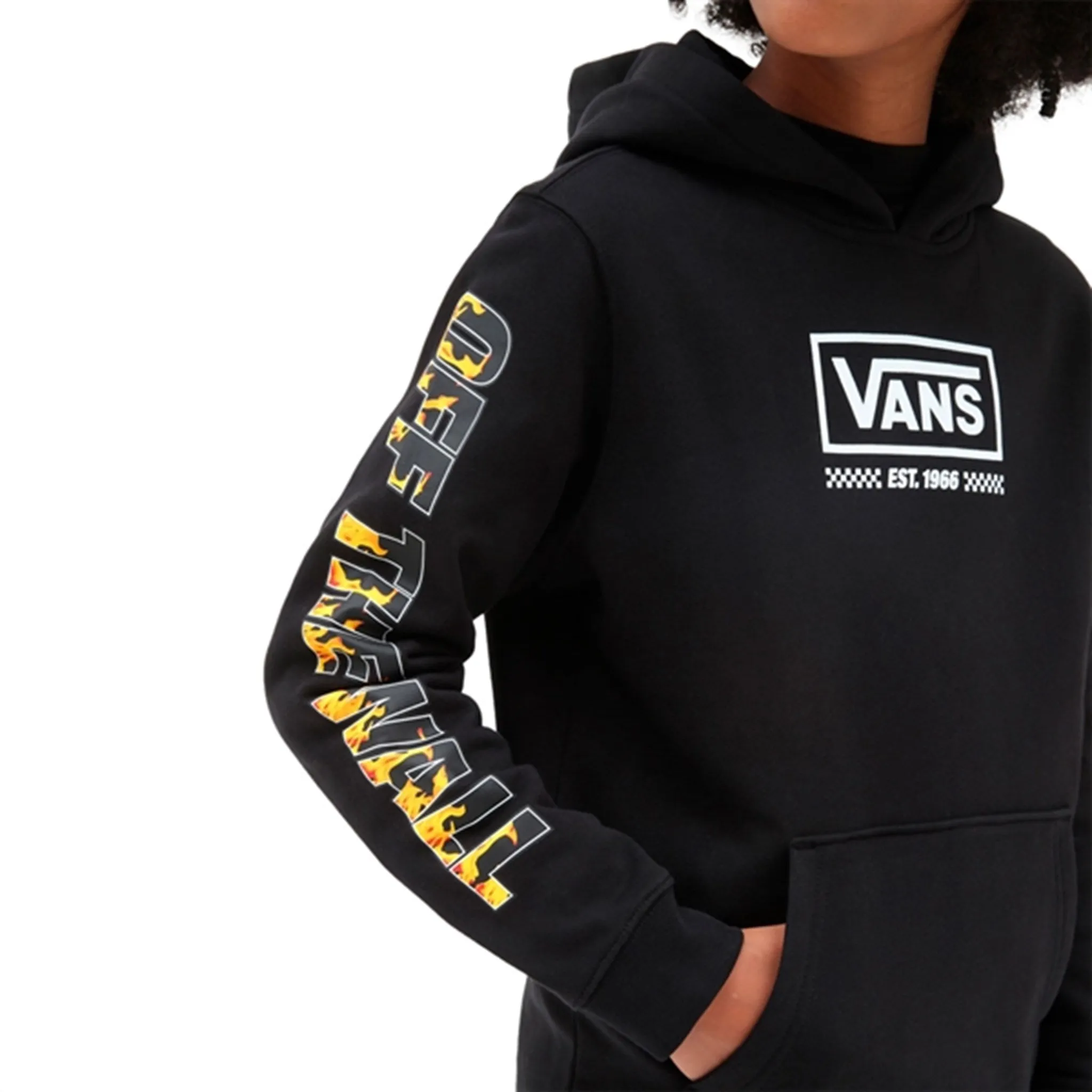 VANS Digi Flames Hoodie Black