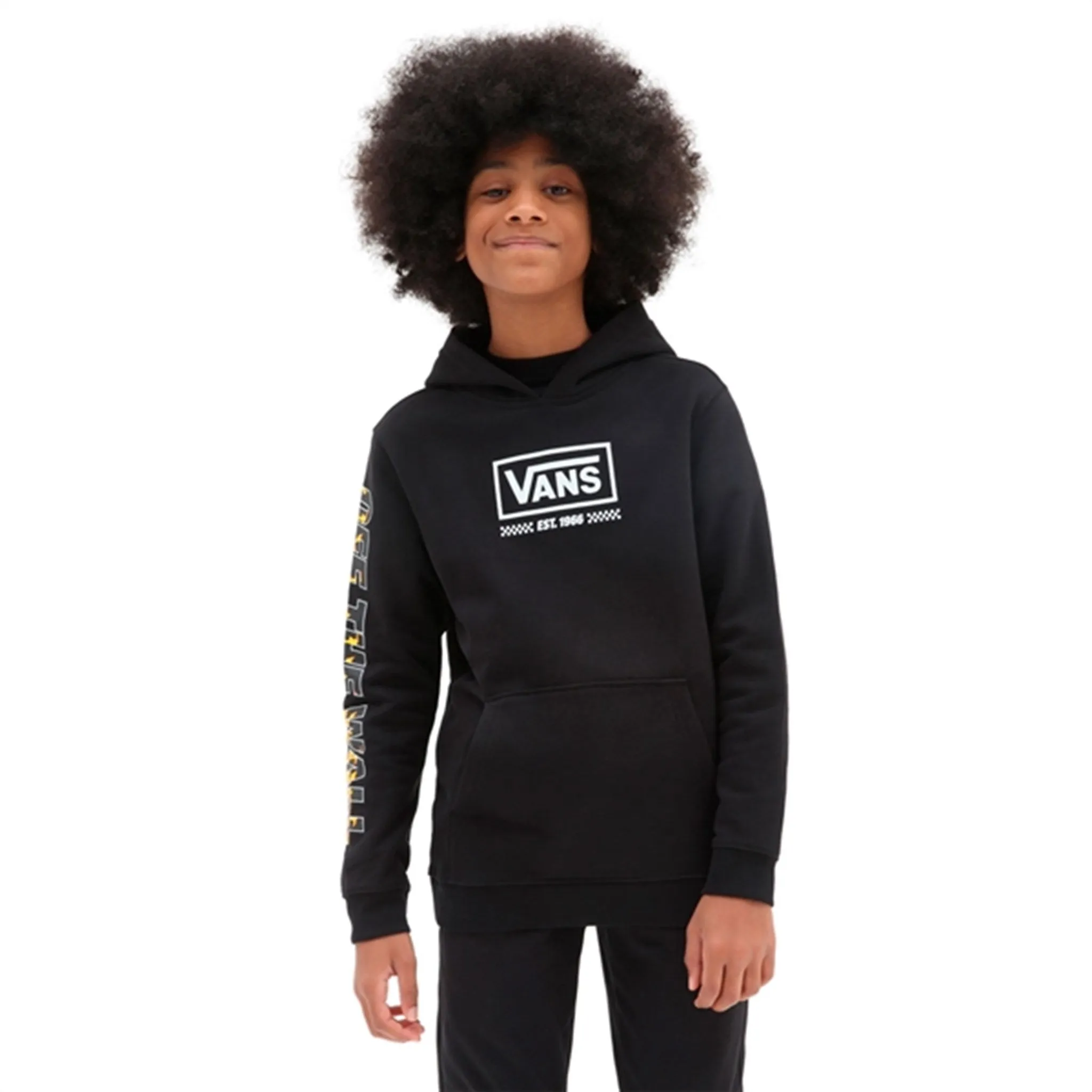 VANS Digi Flames Hoodie Black