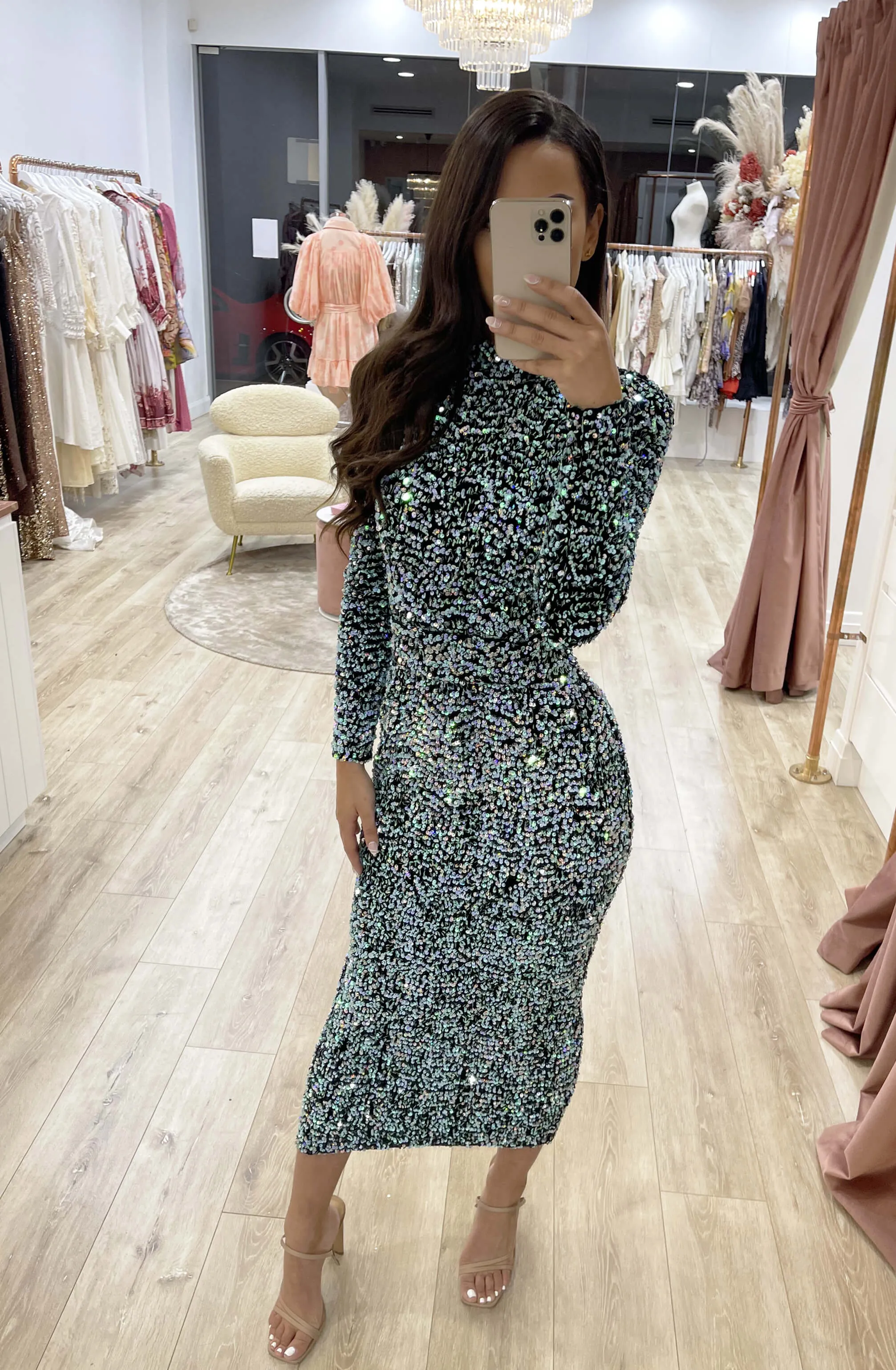 Vixen Sequin Mint Blue by HSH